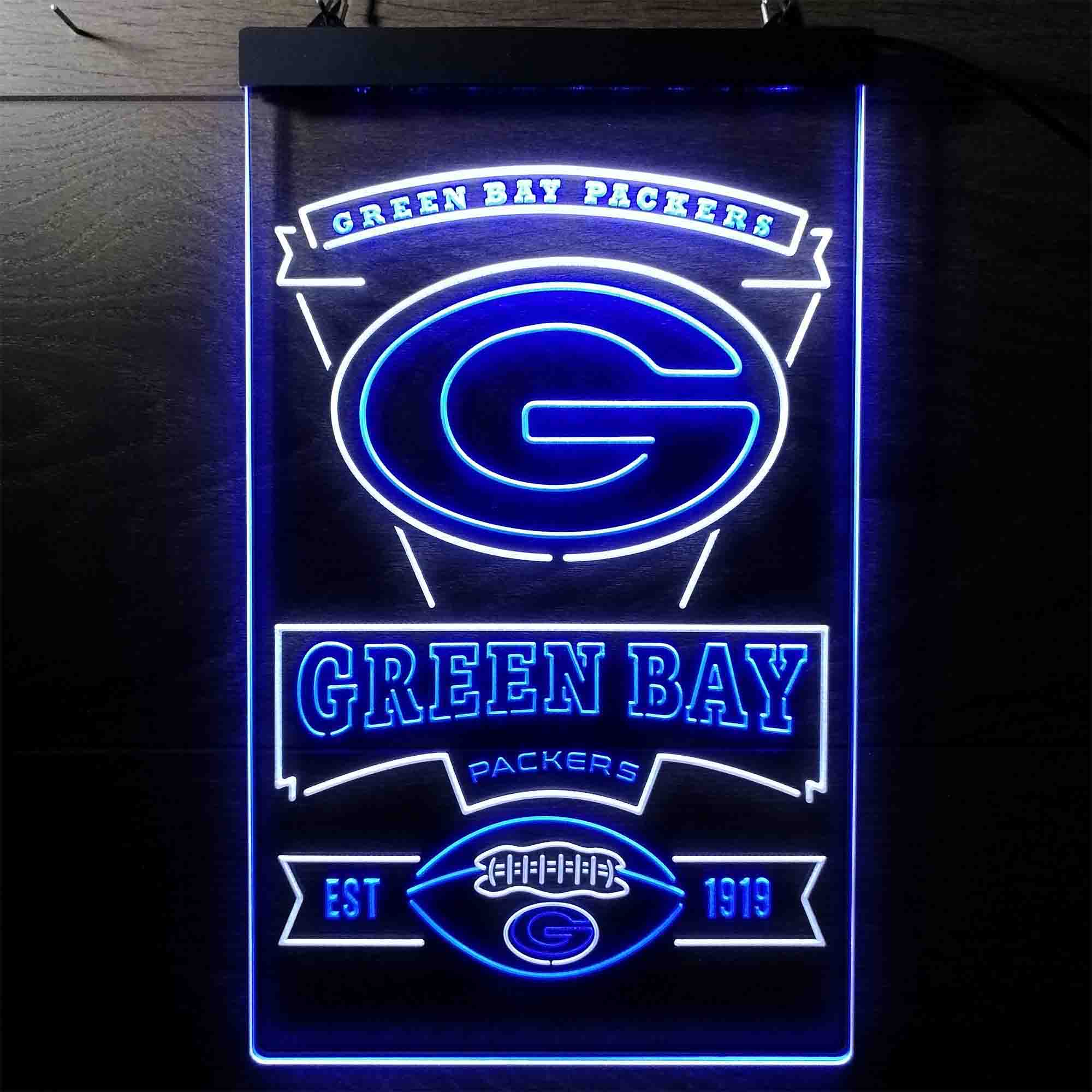 Green Bay Packers Memorabilia Led Light Sign - Limited Edition