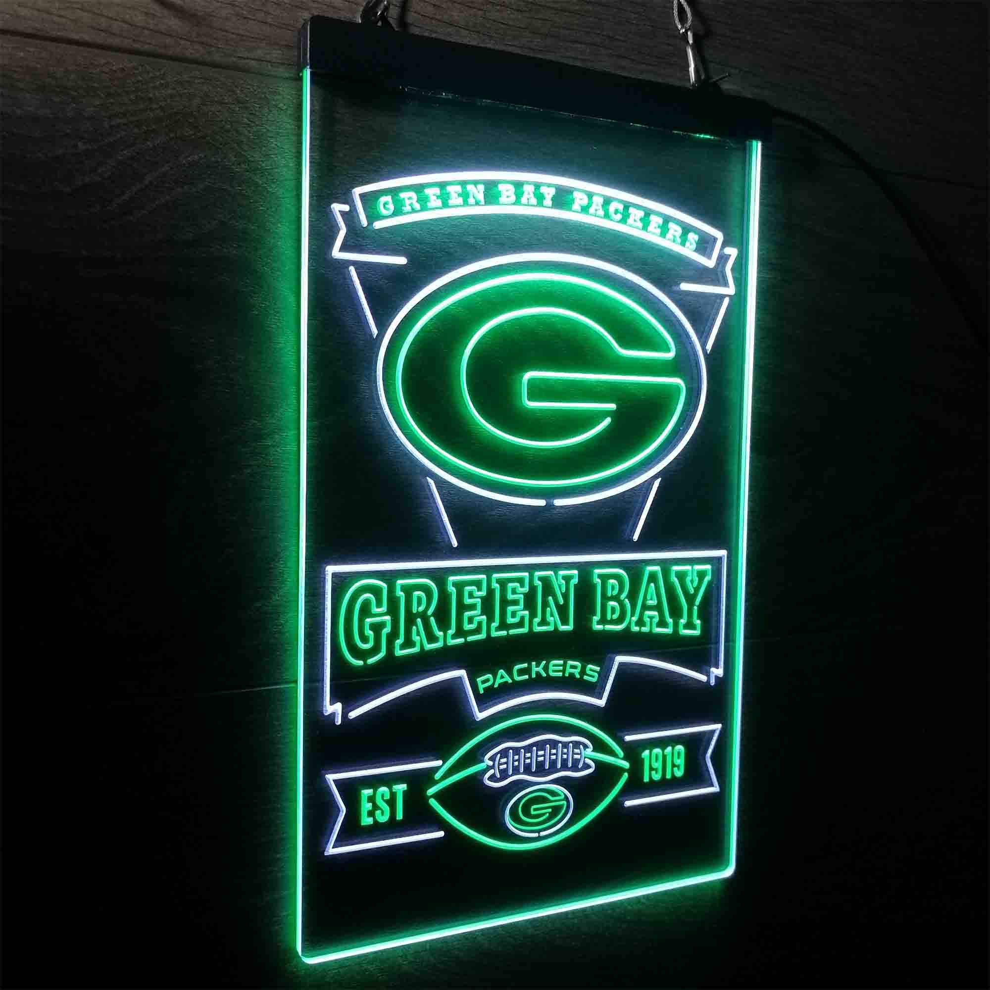 Green Bay Packers Memorabilia Led Light Sign - Limited Edition