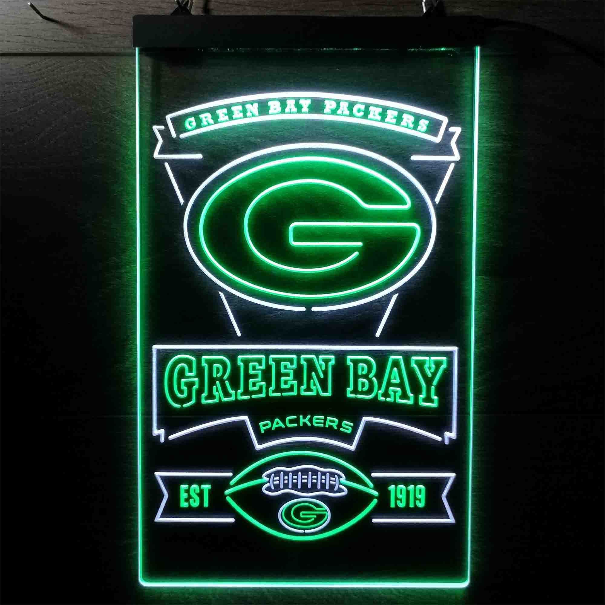 Green Bay Packers Memorabilia Led Light Sign - Limited Edition