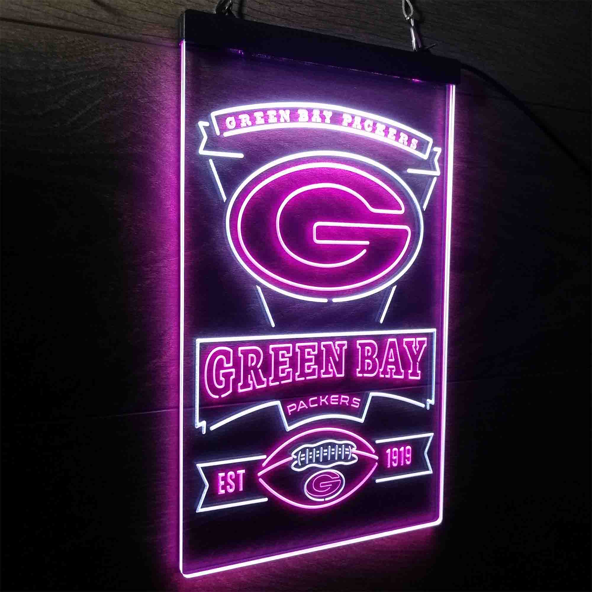 Green Bay Packers Memorabilia Led Light Sign - Limited Edition