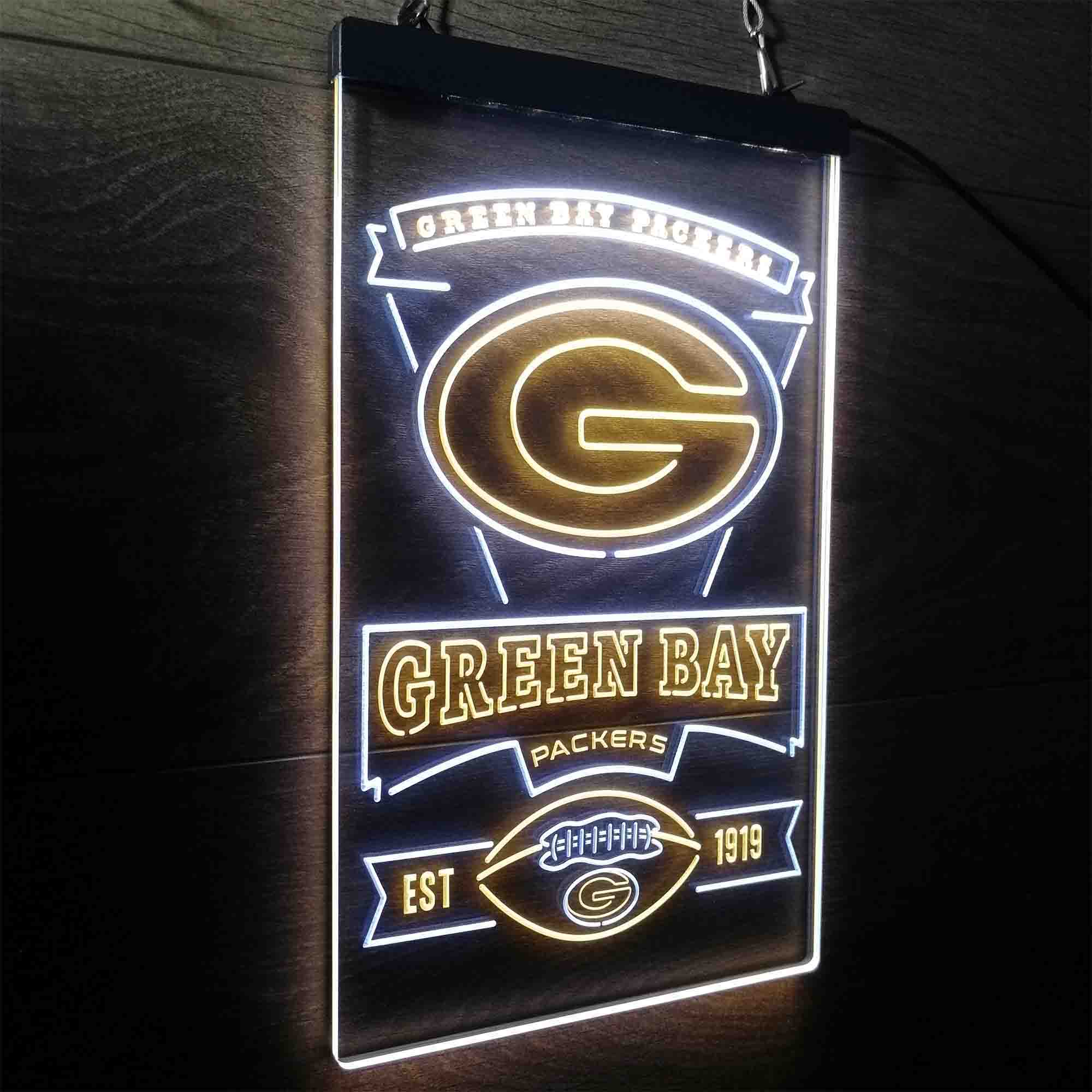 Green Bay Packers Memorabilia Led Light Sign - Limited Edition