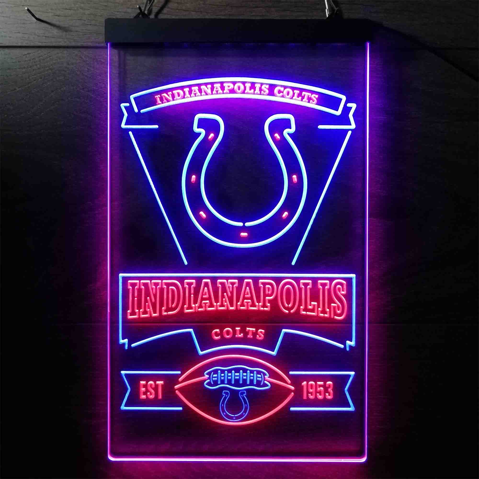 Indianapolis Colts Neon-Like Led Light Sign