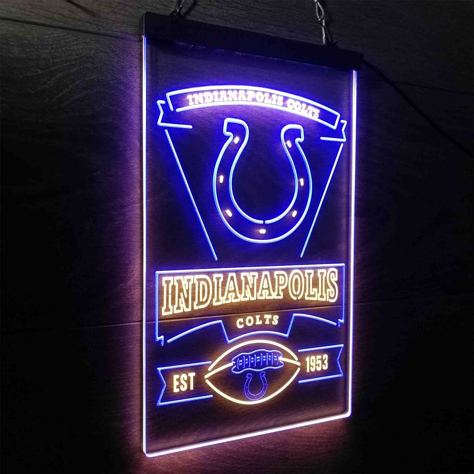 Indianapolis Colts Neon-Like Led Light Sign