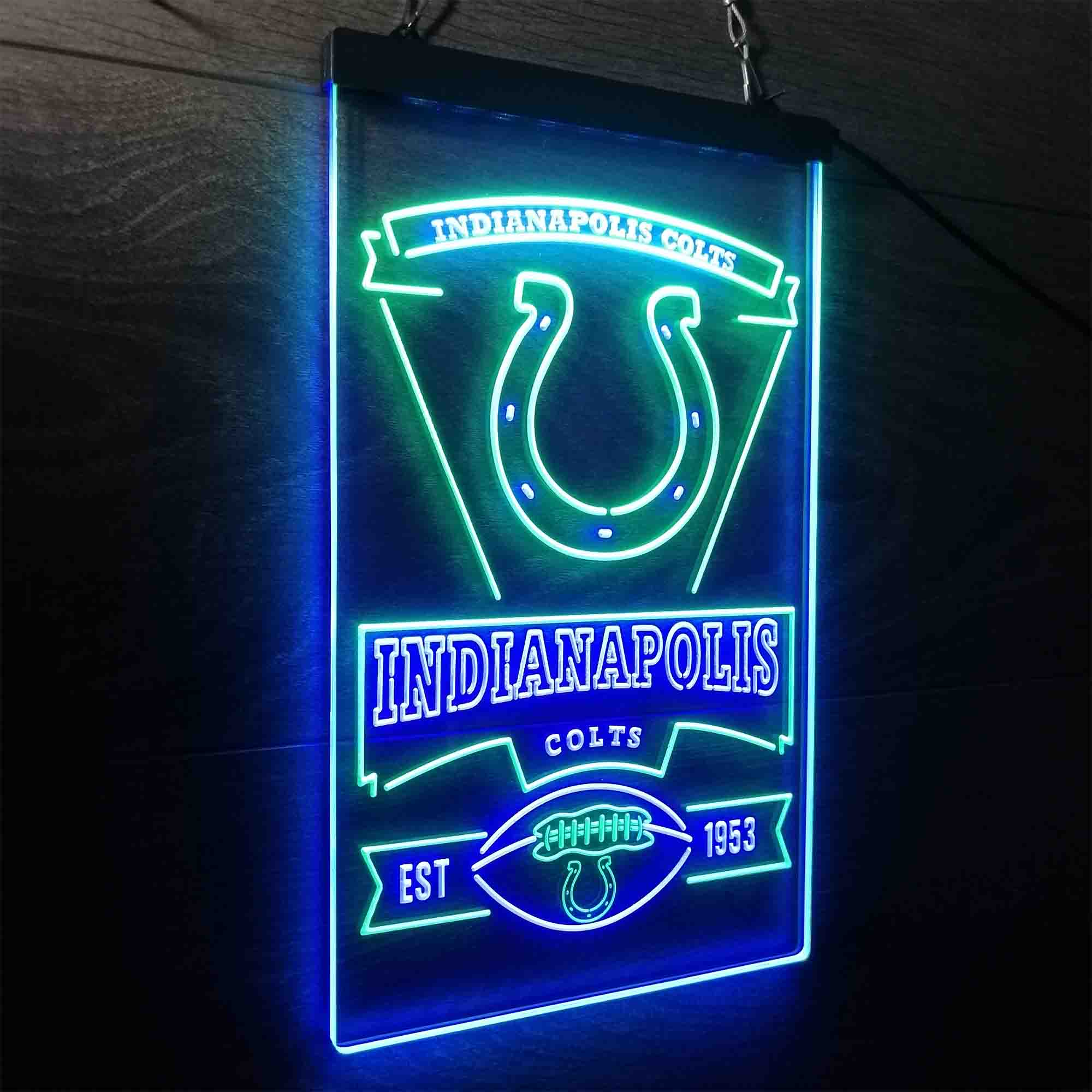 Indianapolis Colts Neon-Like Led Light Sign