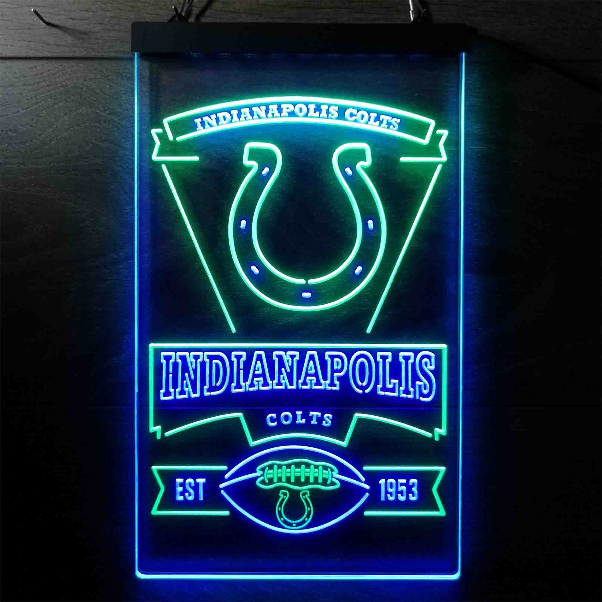 Indianapolis Colts Neon-Like Led Light Sign