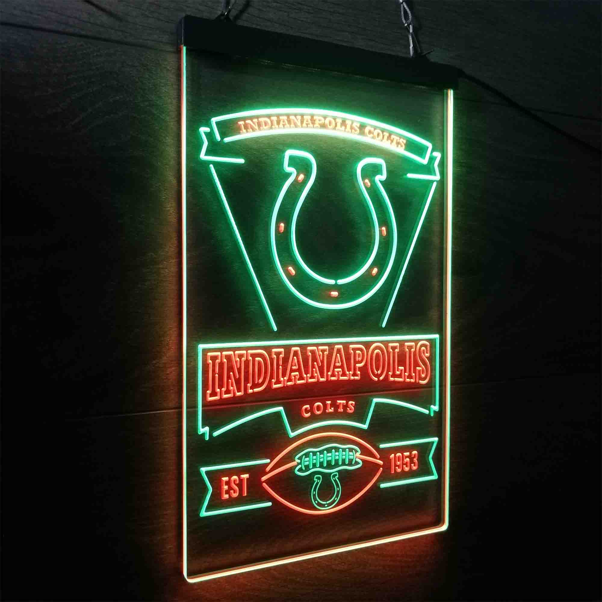 Indianapolis Colts Neon-Like Led Light Sign