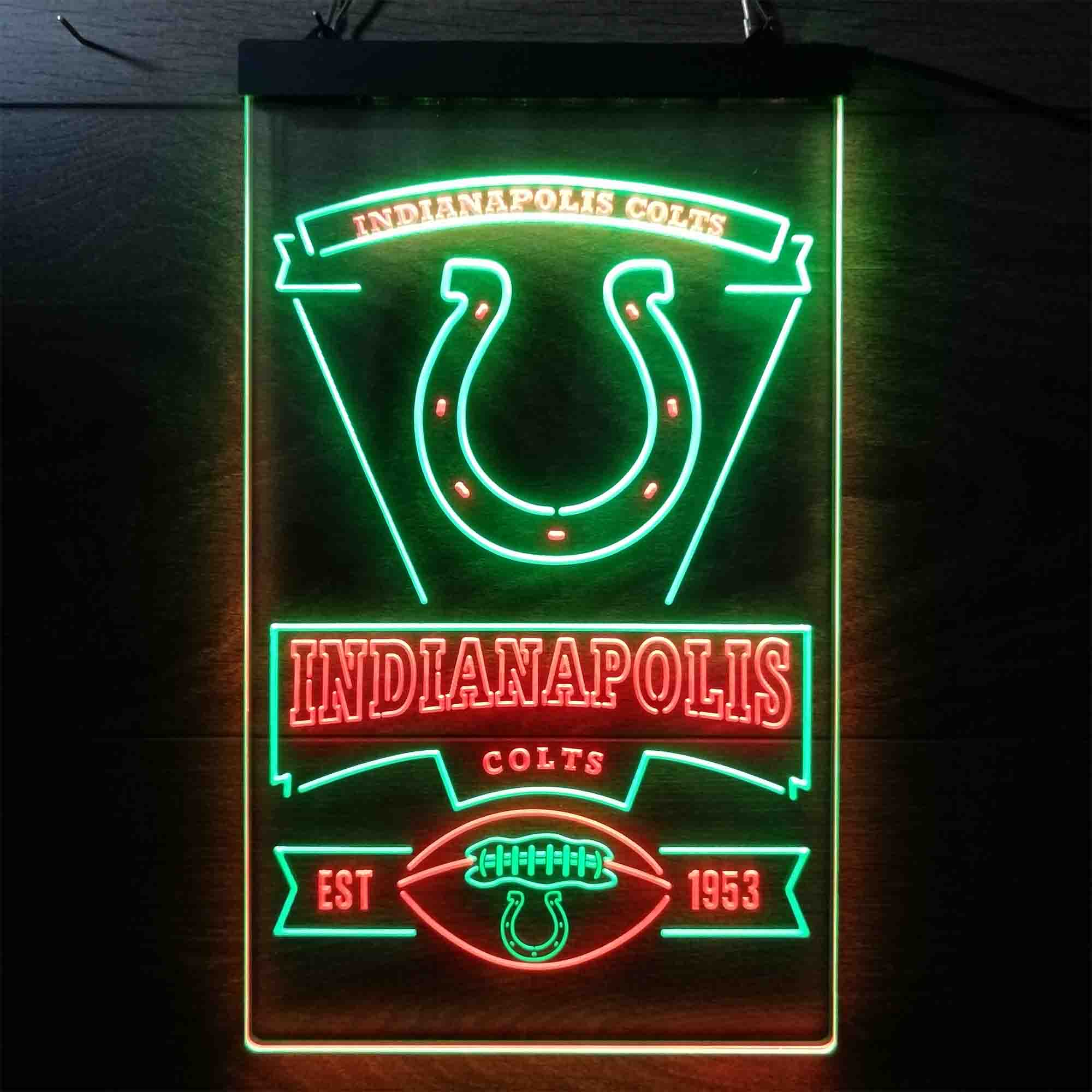 Indianapolis Colts Neon-Like Led Light Sign