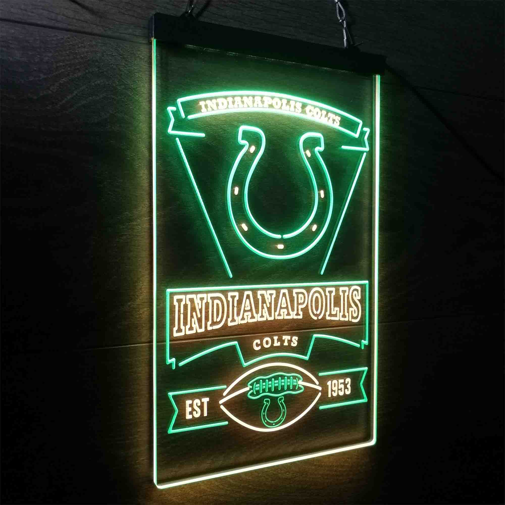 Indianapolis Colts Neon-Like Led Light Sign