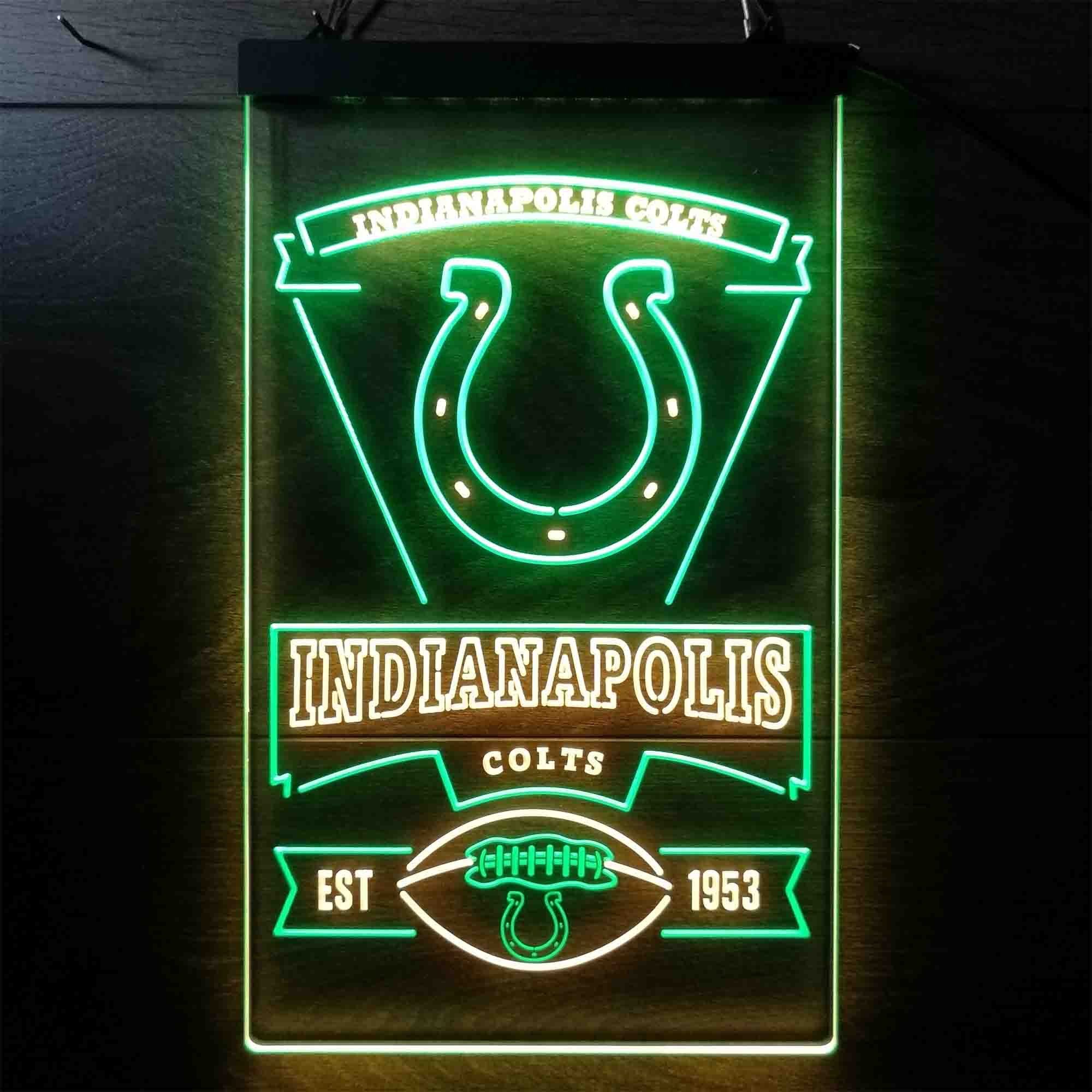 Indianapolis Colts Neon-Like Led Light Sign