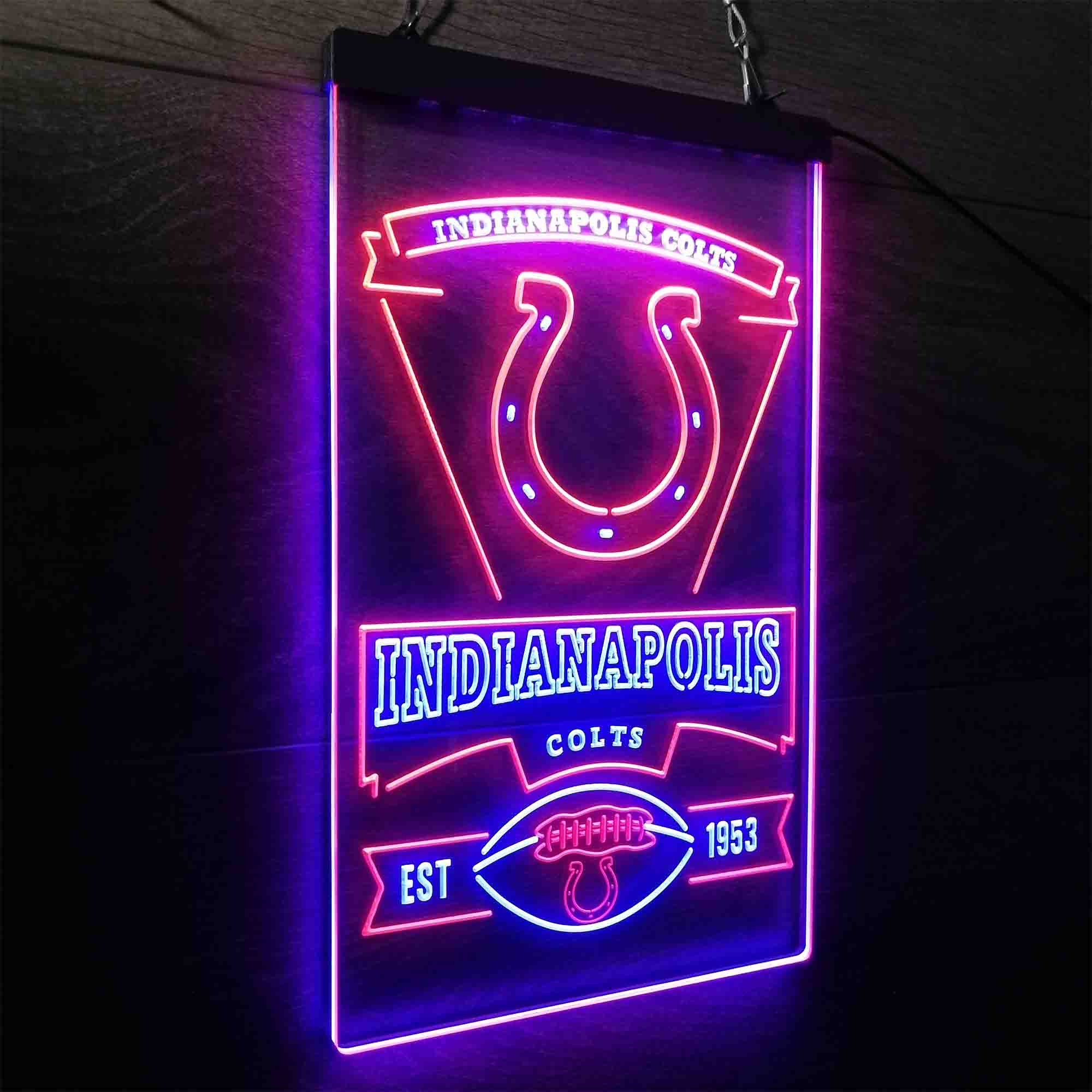 Indianapolis Colts Neon-Like Led Light Sign