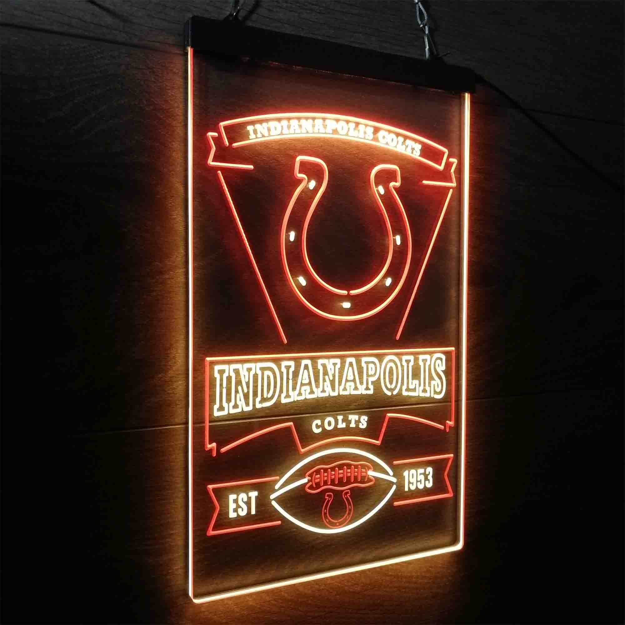 Indianapolis Colts Neon-Like Led Light Sign