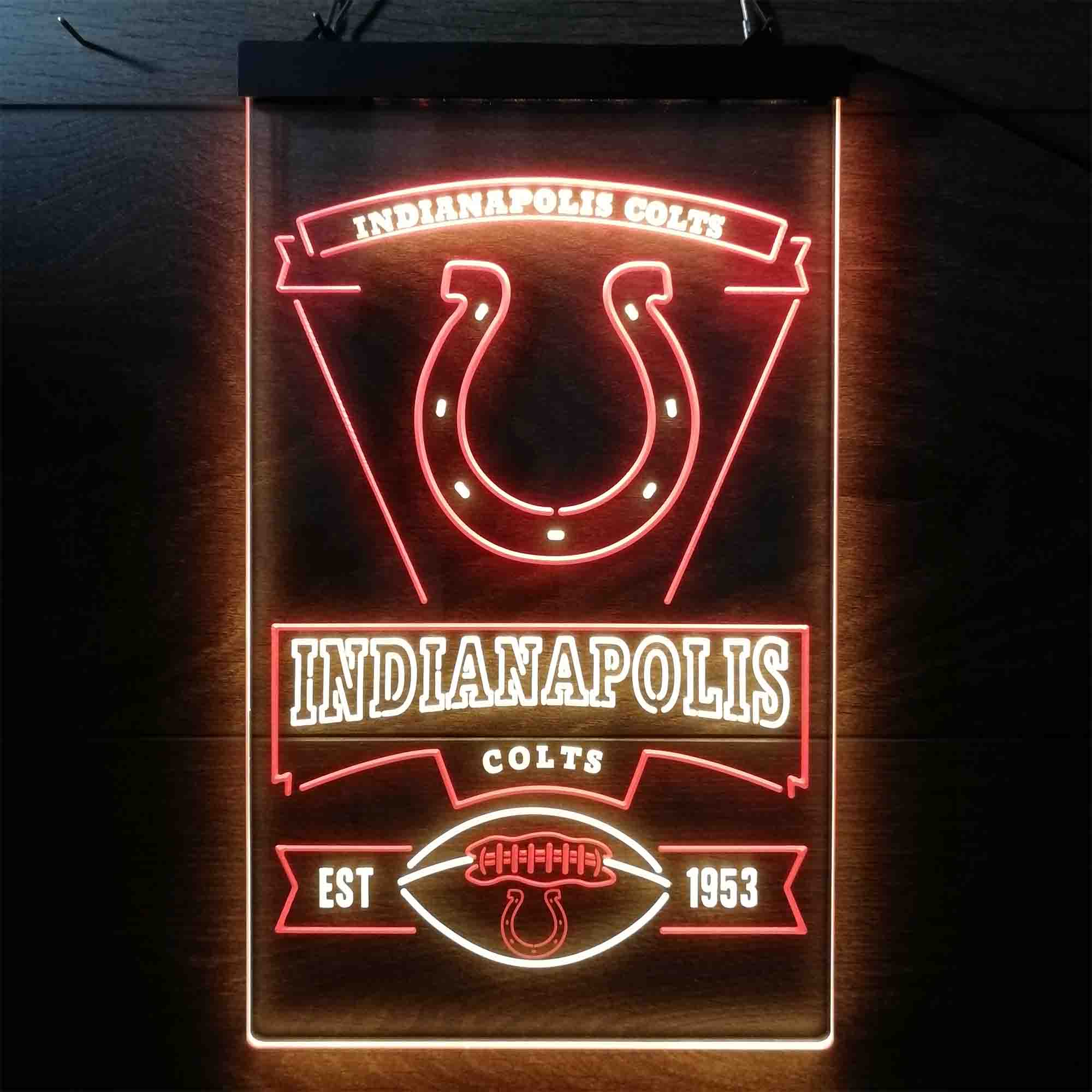 Indianapolis Colts Neon-Like Led Light Sign