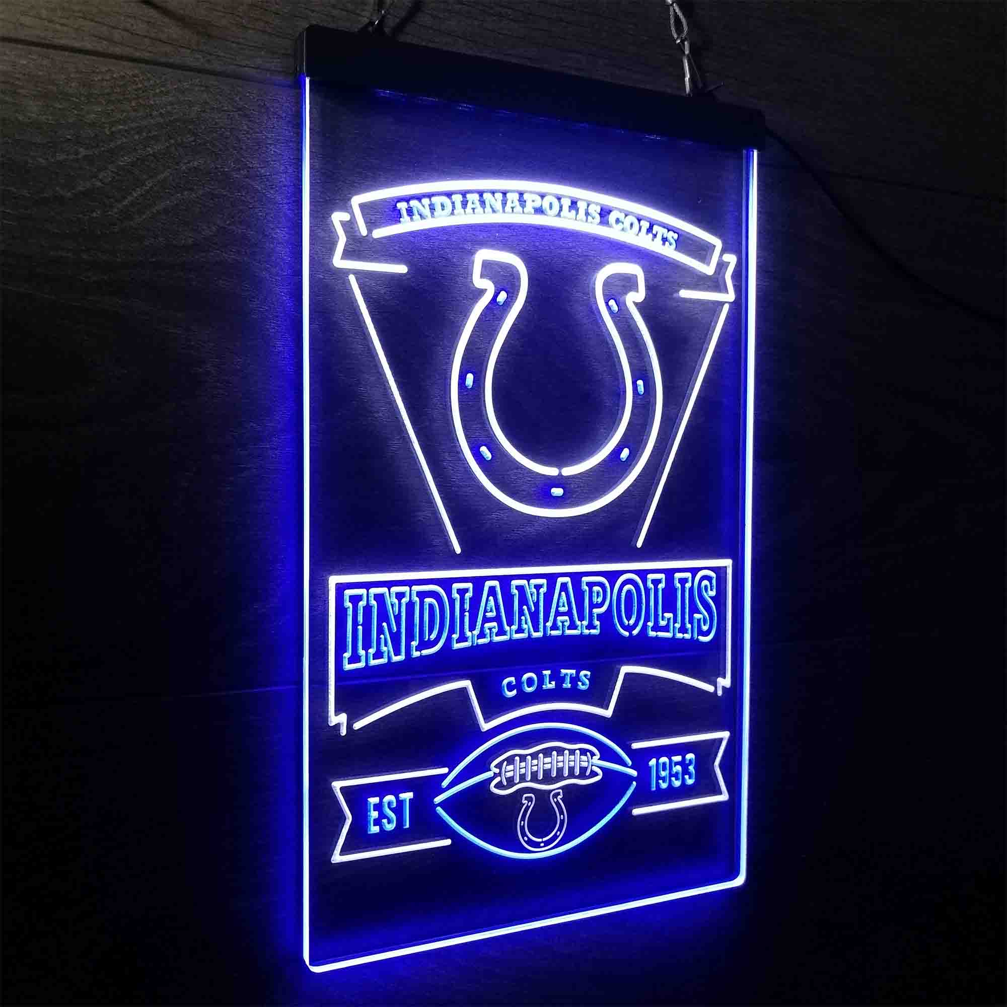 Indianapolis Colts Neon-Like Led Light Sign