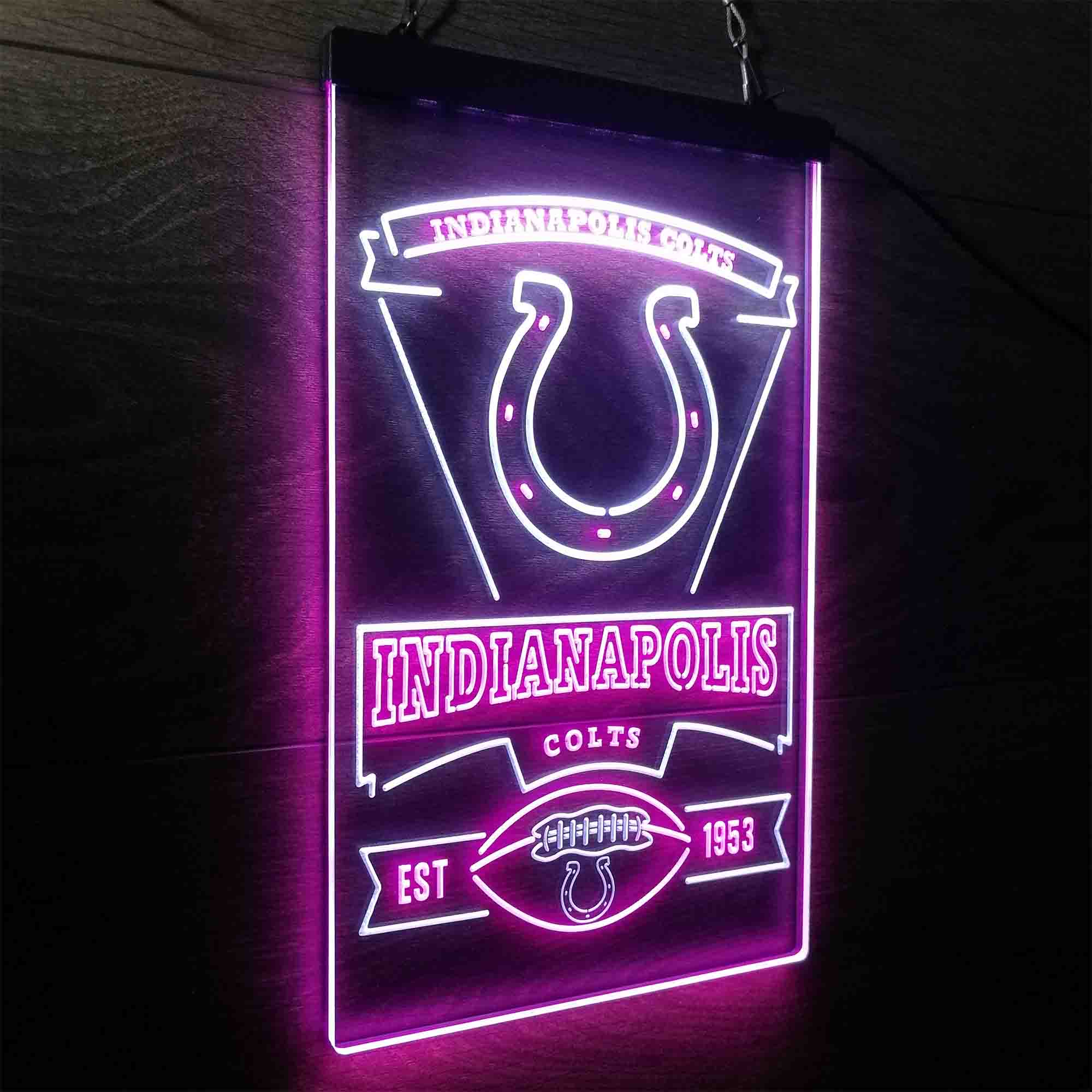 Indianapolis Colts Neon-Like Led Light Sign