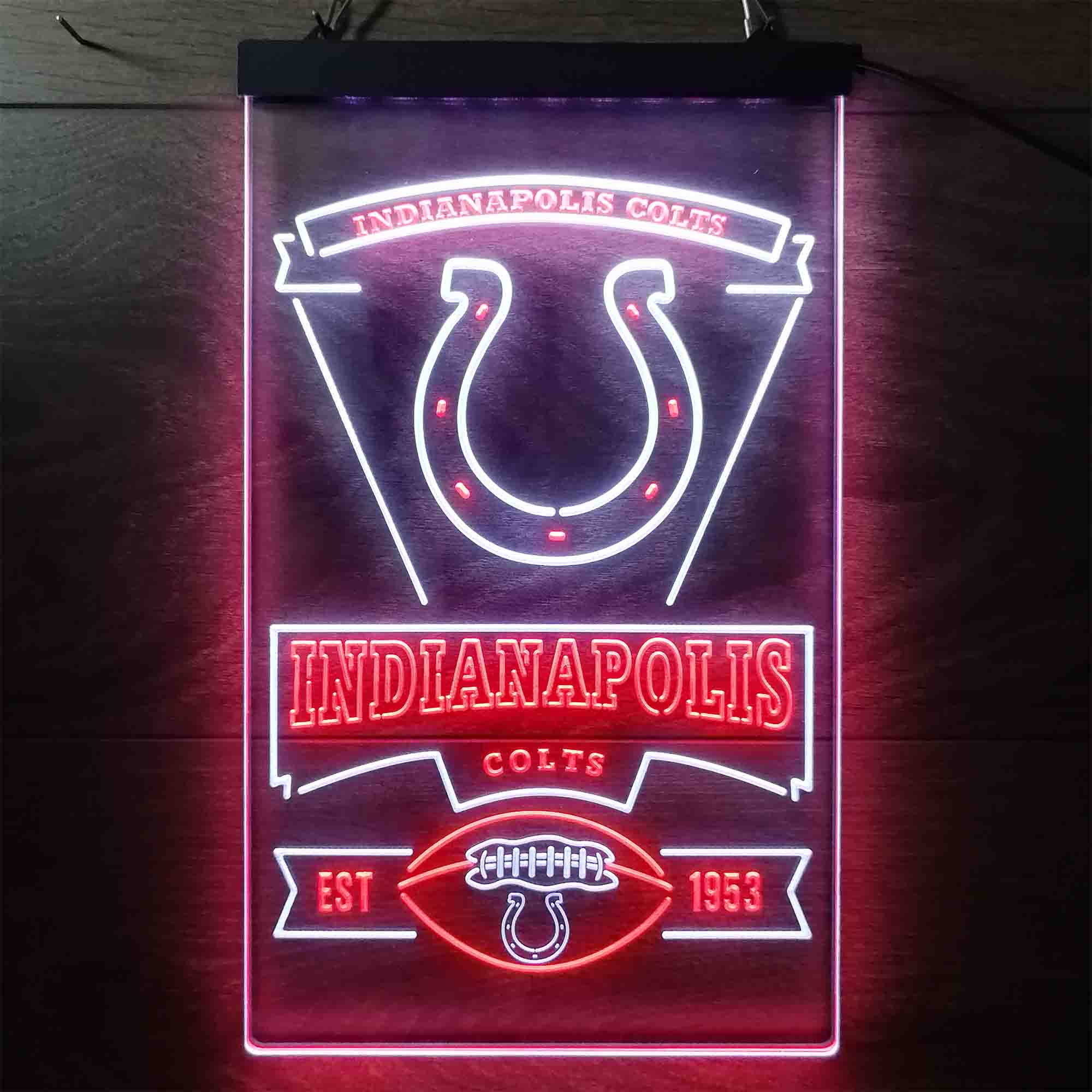 Indianapolis Colts Neon-Like Led Light Sign