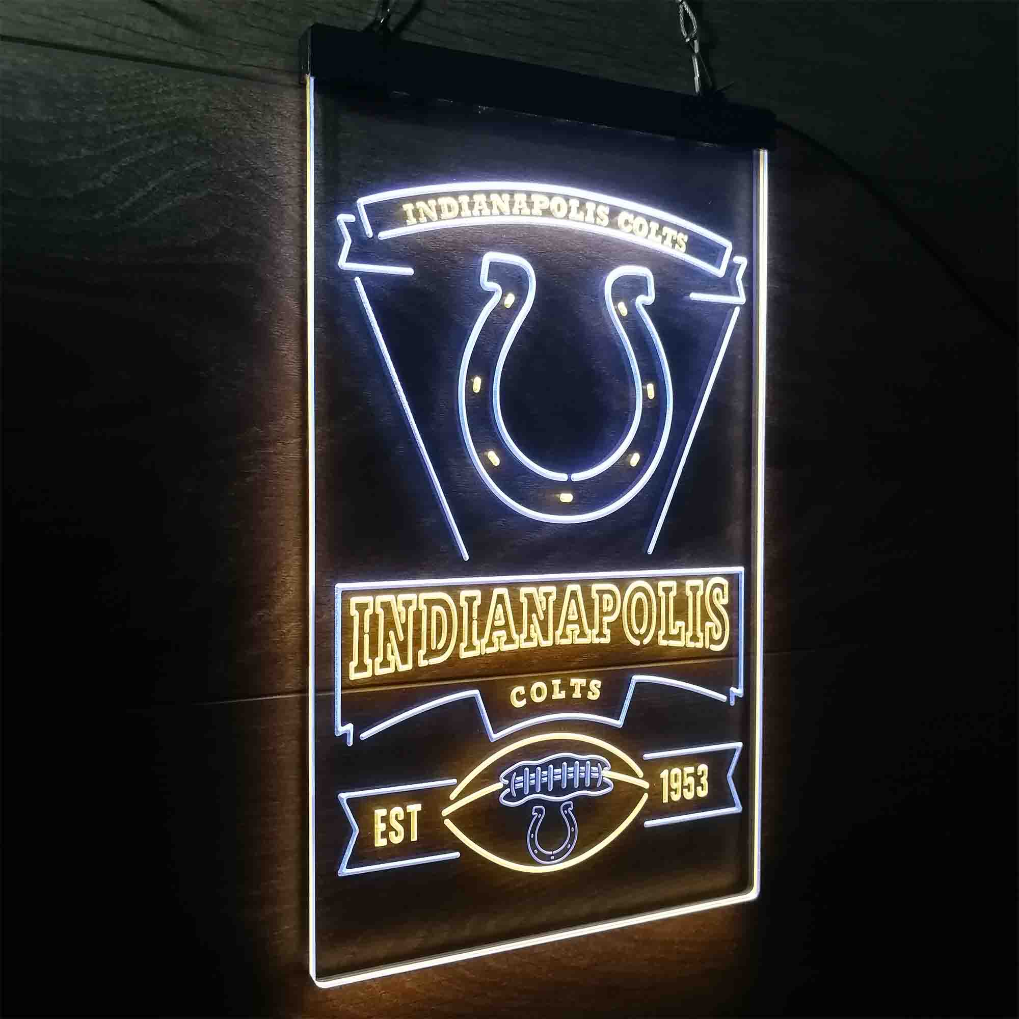 Indianapolis Colts Neon-Like Led Light Sign