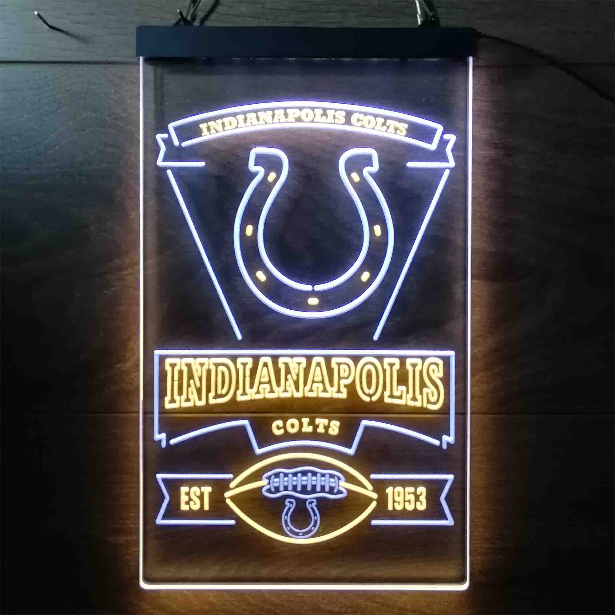 Indianapolis Colts Neon-Like Led Light Sign