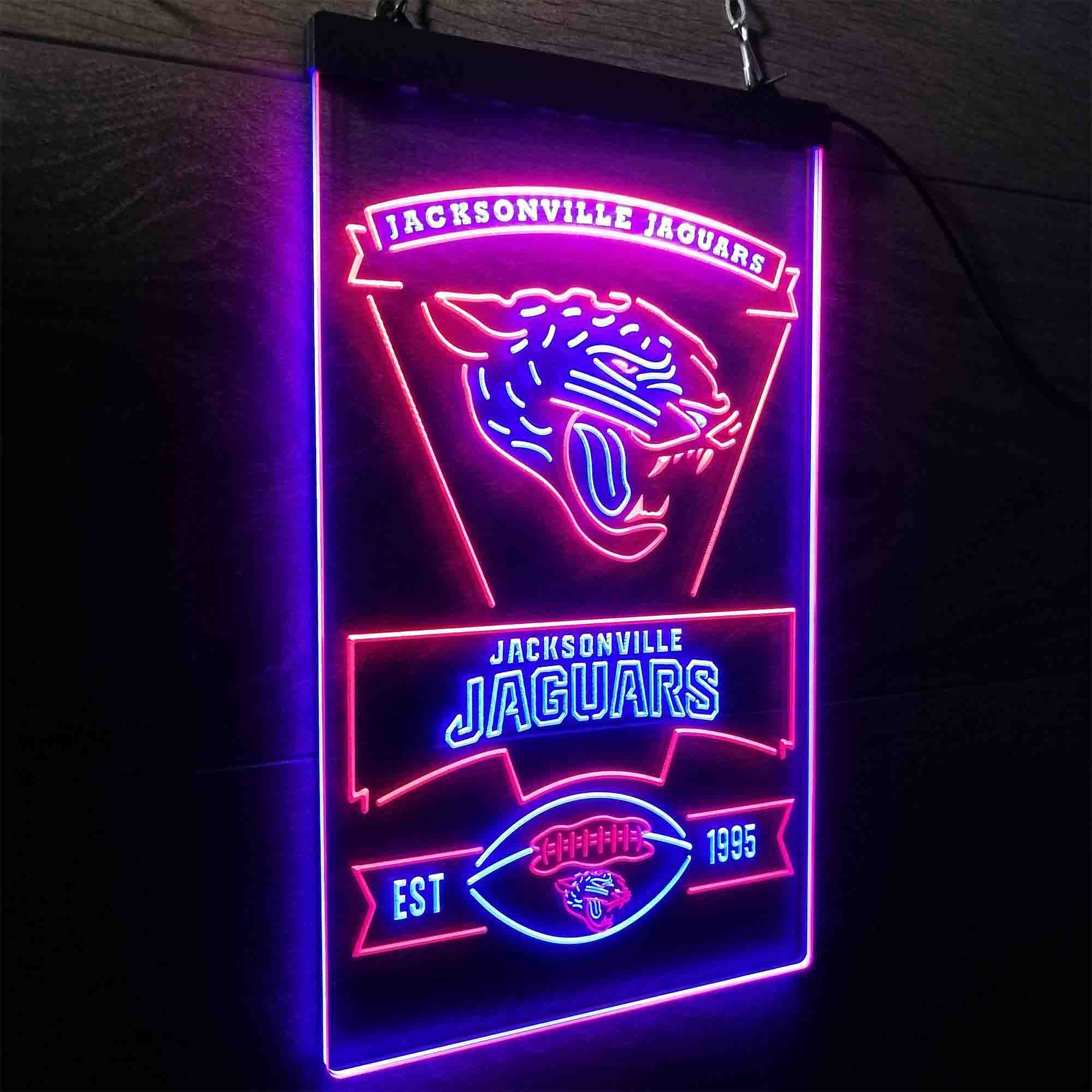 Jacksonville Jaguars Est. 1995 Neon-Like Led Light Sign