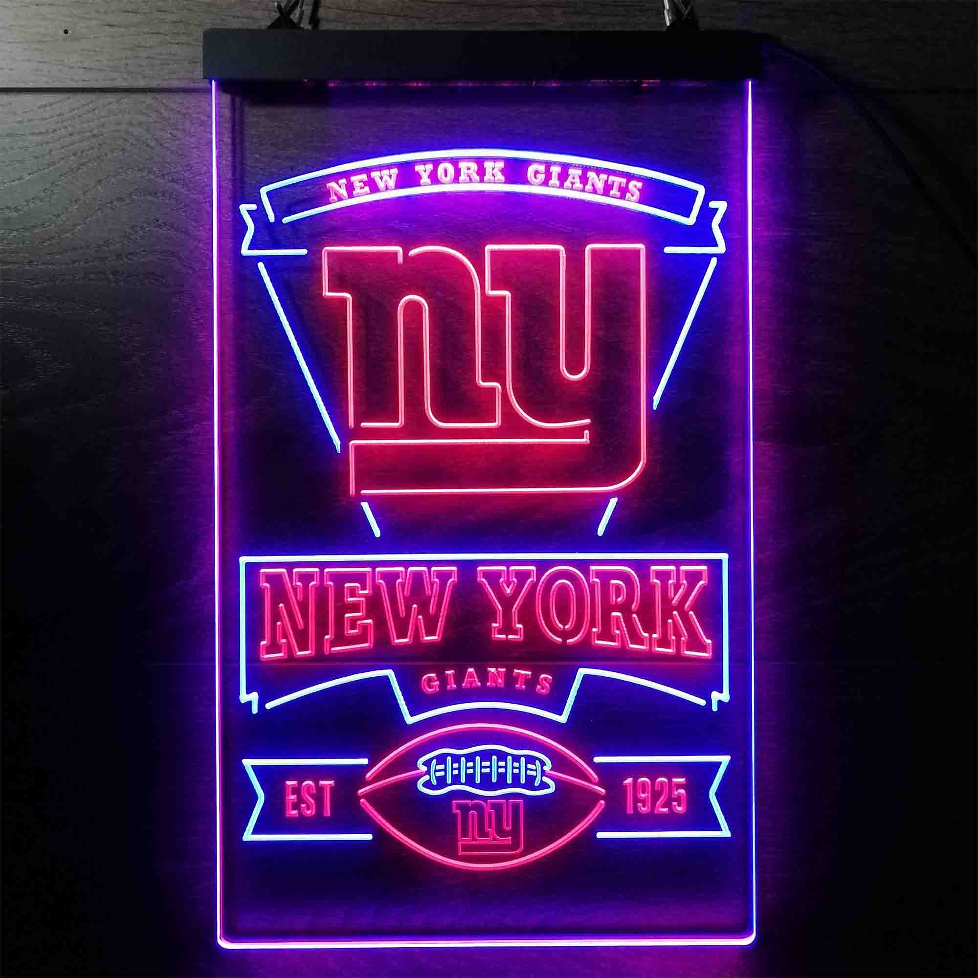 New York Giants Est. 1925 Neon-Like LED Light Sign