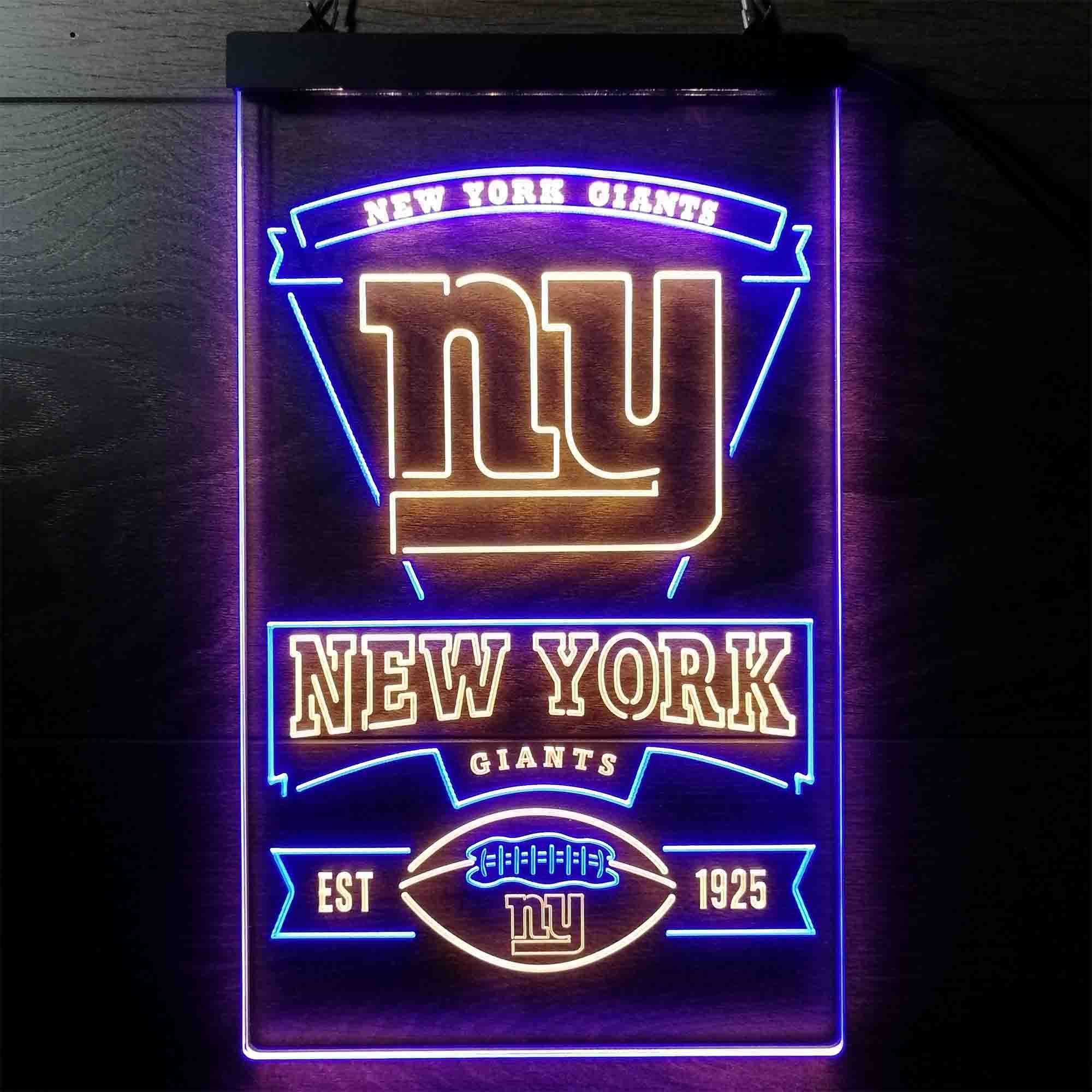 New York Giants Est. 1925 Neon-Like LED Light Sign