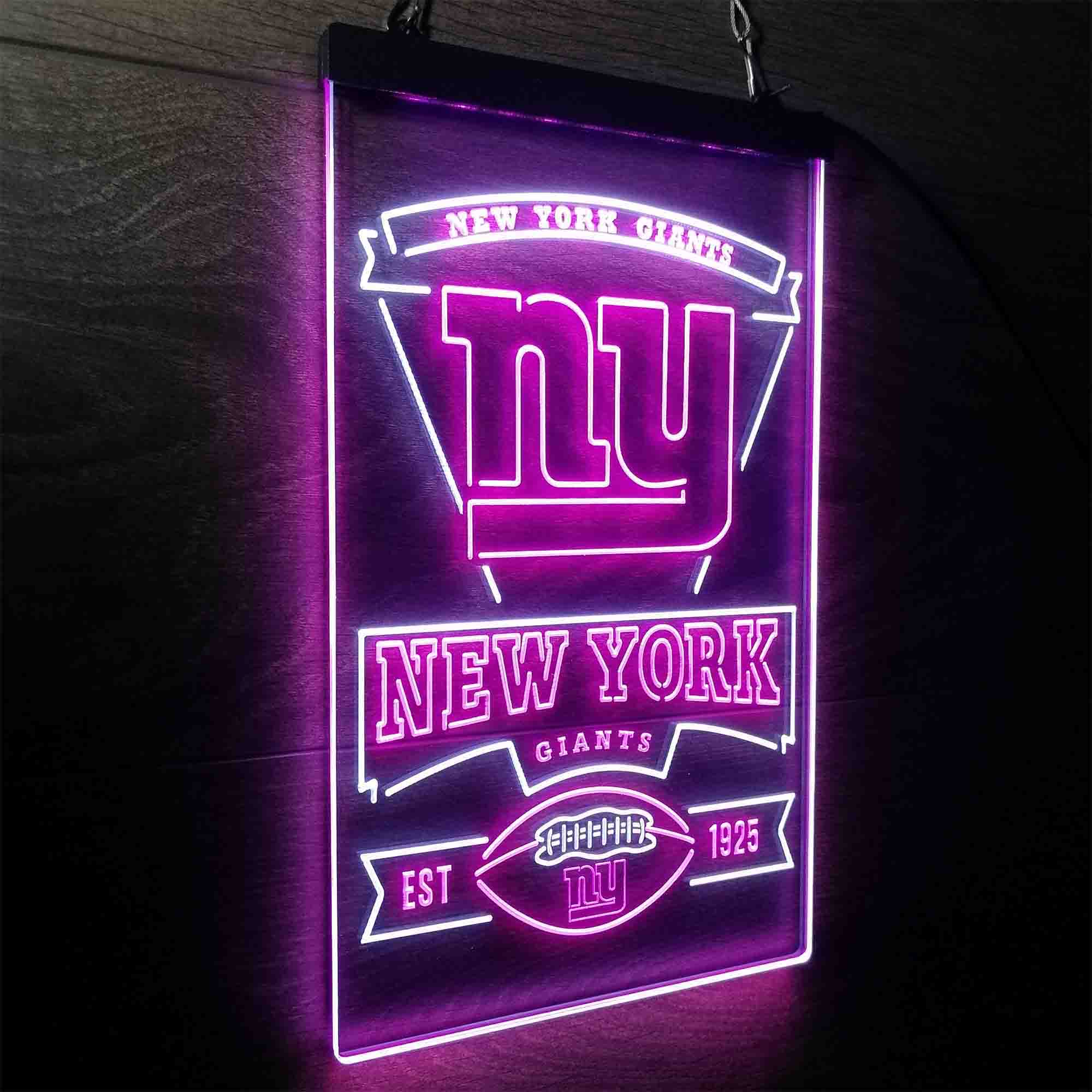 New York Giants Est. 1925 Neon-Like LED Light Sign