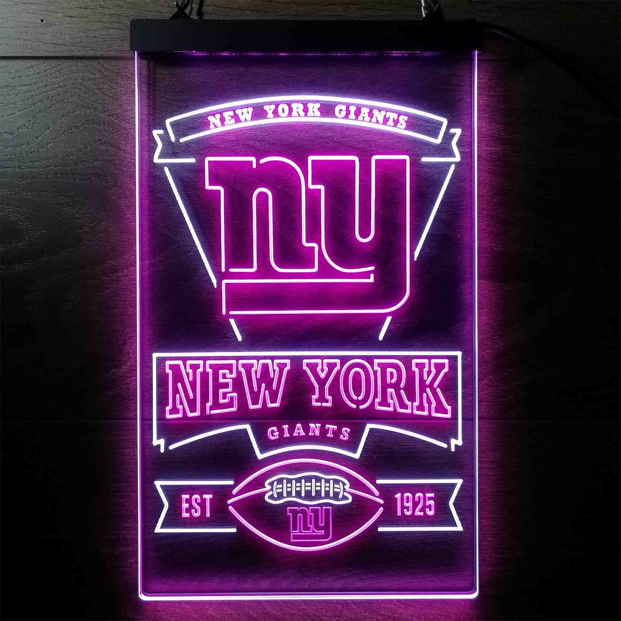 New York Giants Est. 1925 Neon-Like LED Light Sign