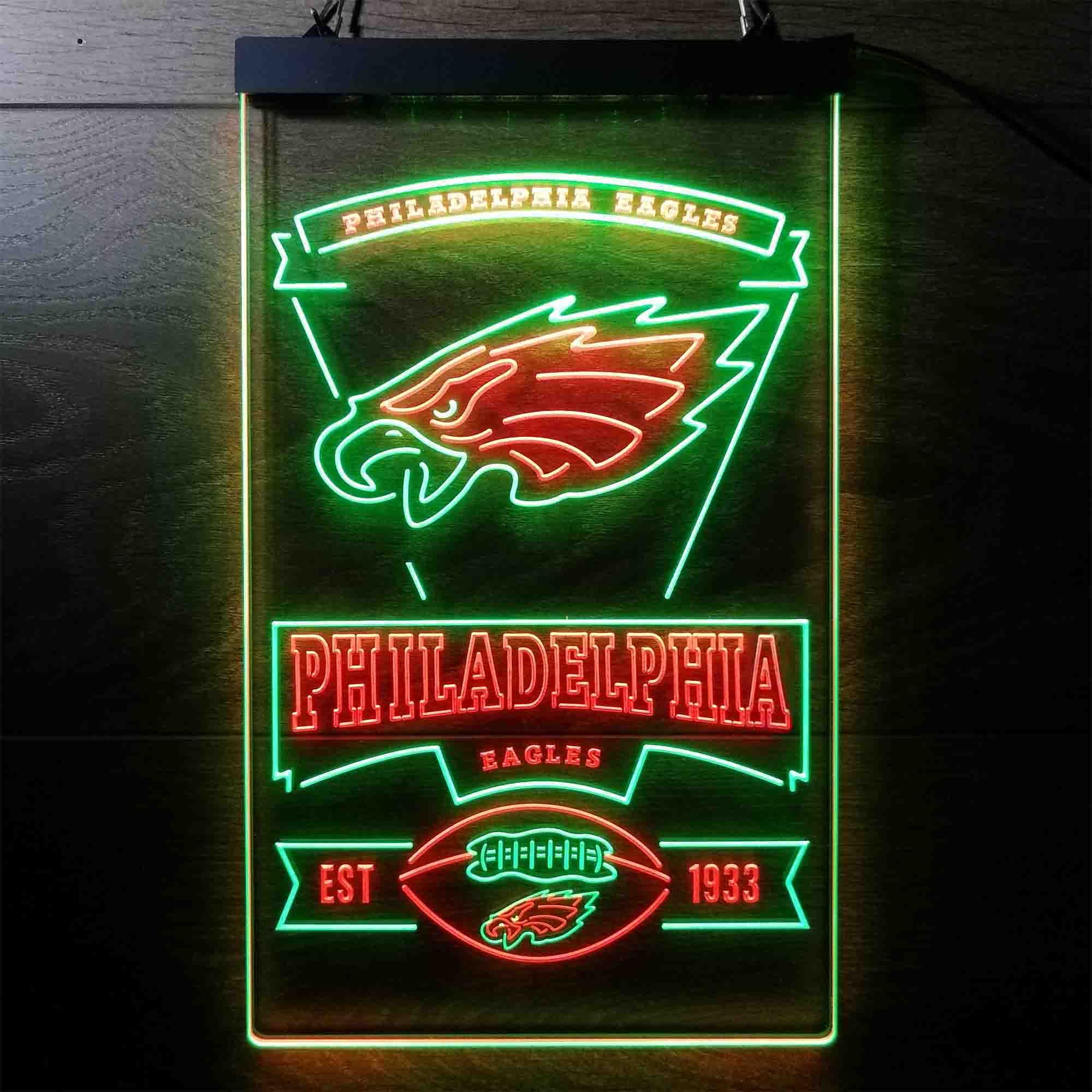 Philadelphia Eagles Est. 1933 Neon-Like LED Sign