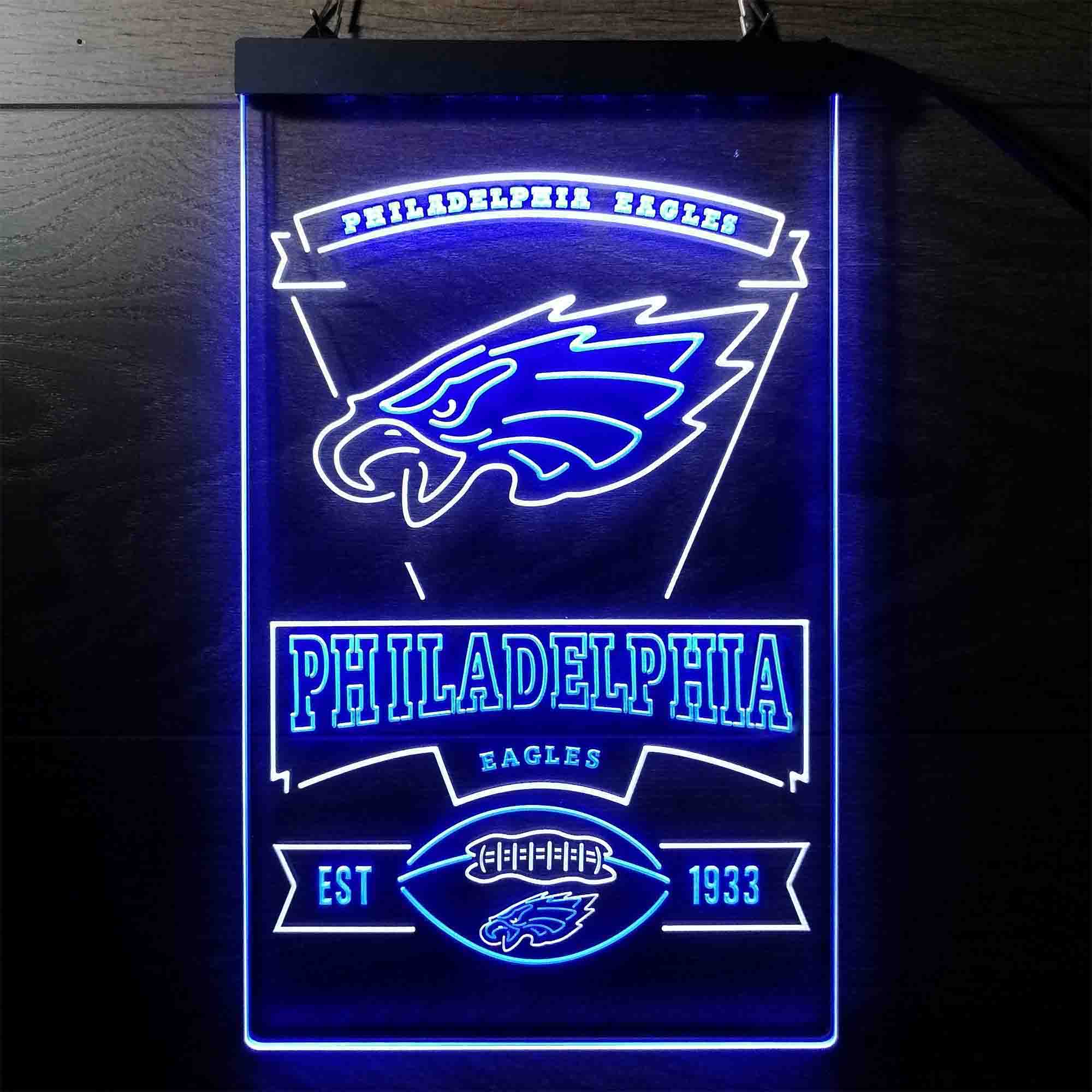 Philadelphia Eagles Est. 1933 Neon-Like LED Sign