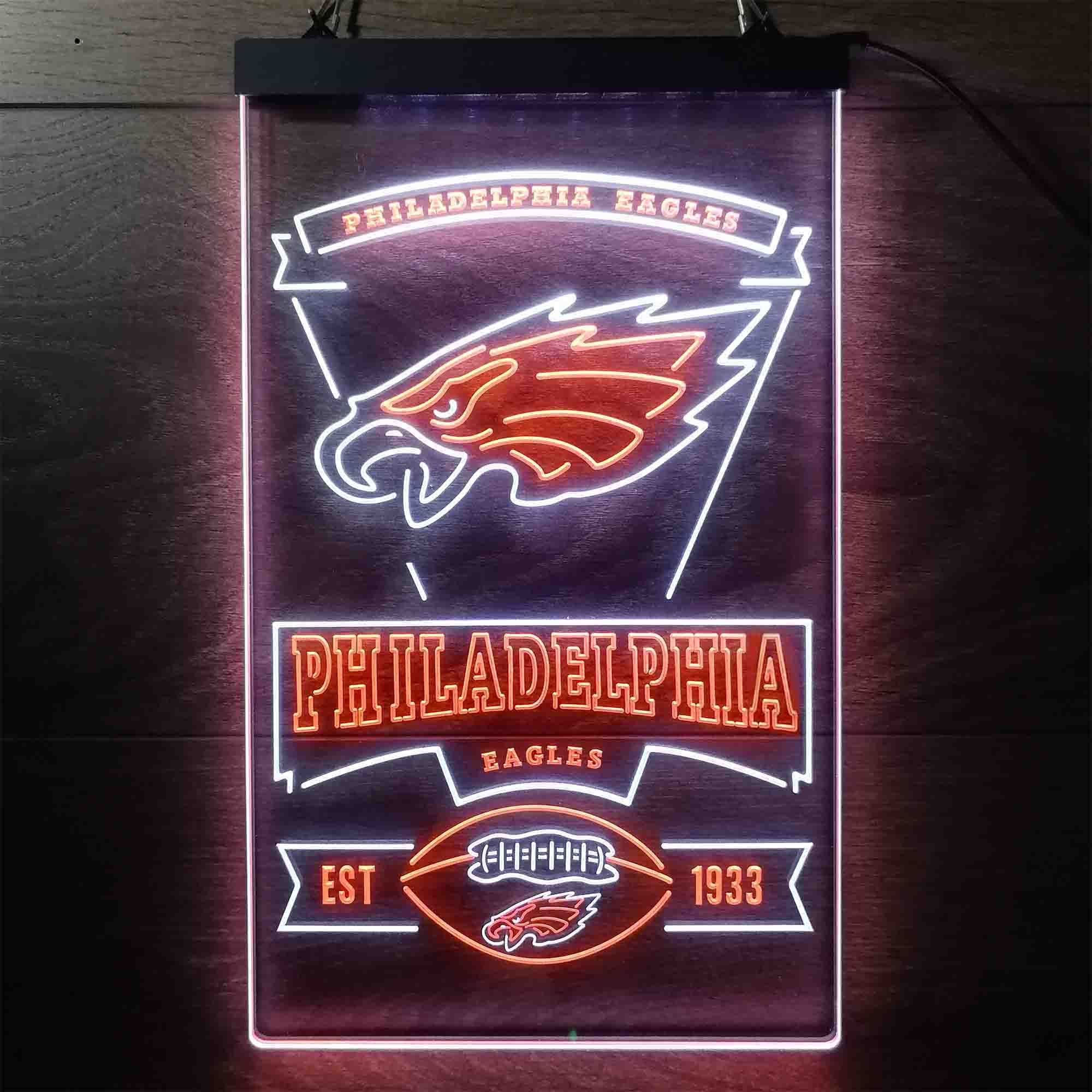 Philadelphia Eagles Est. 1933 Neon-Like LED Sign