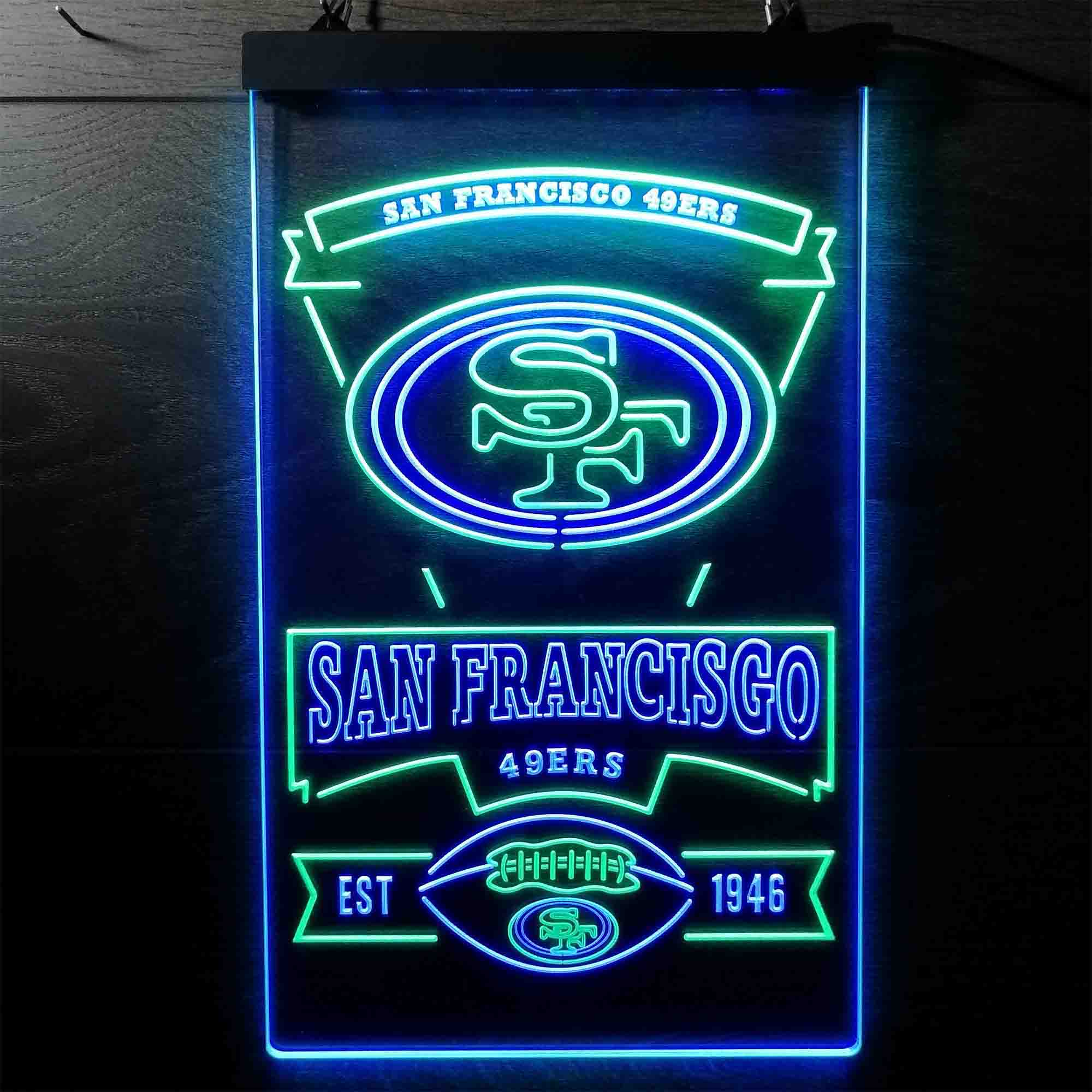 San Francisco 49ers Sports Bar Neon-Like LED Light Sign