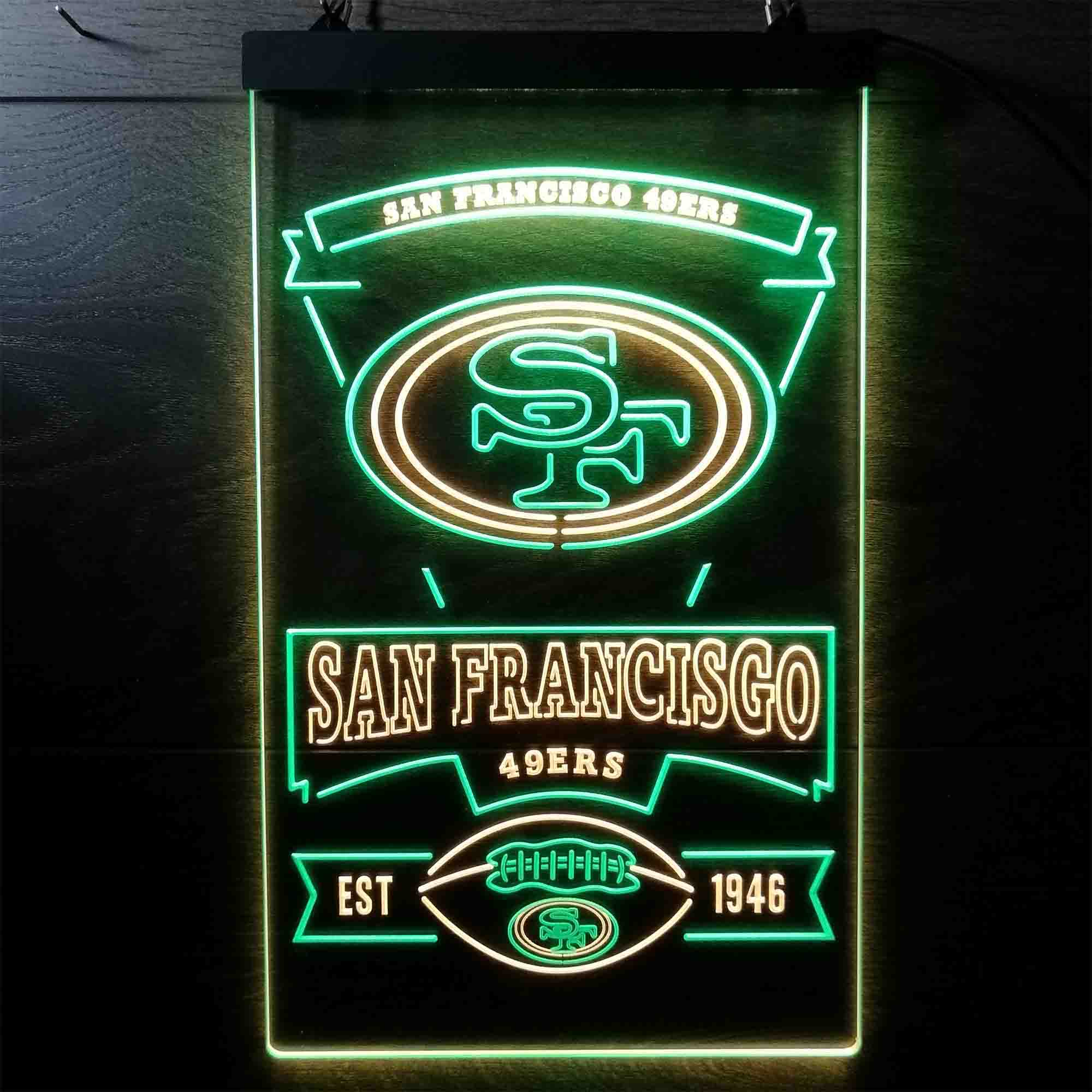 San Francisco 49ers Est. 1946 Neon-Like LED Light Sign