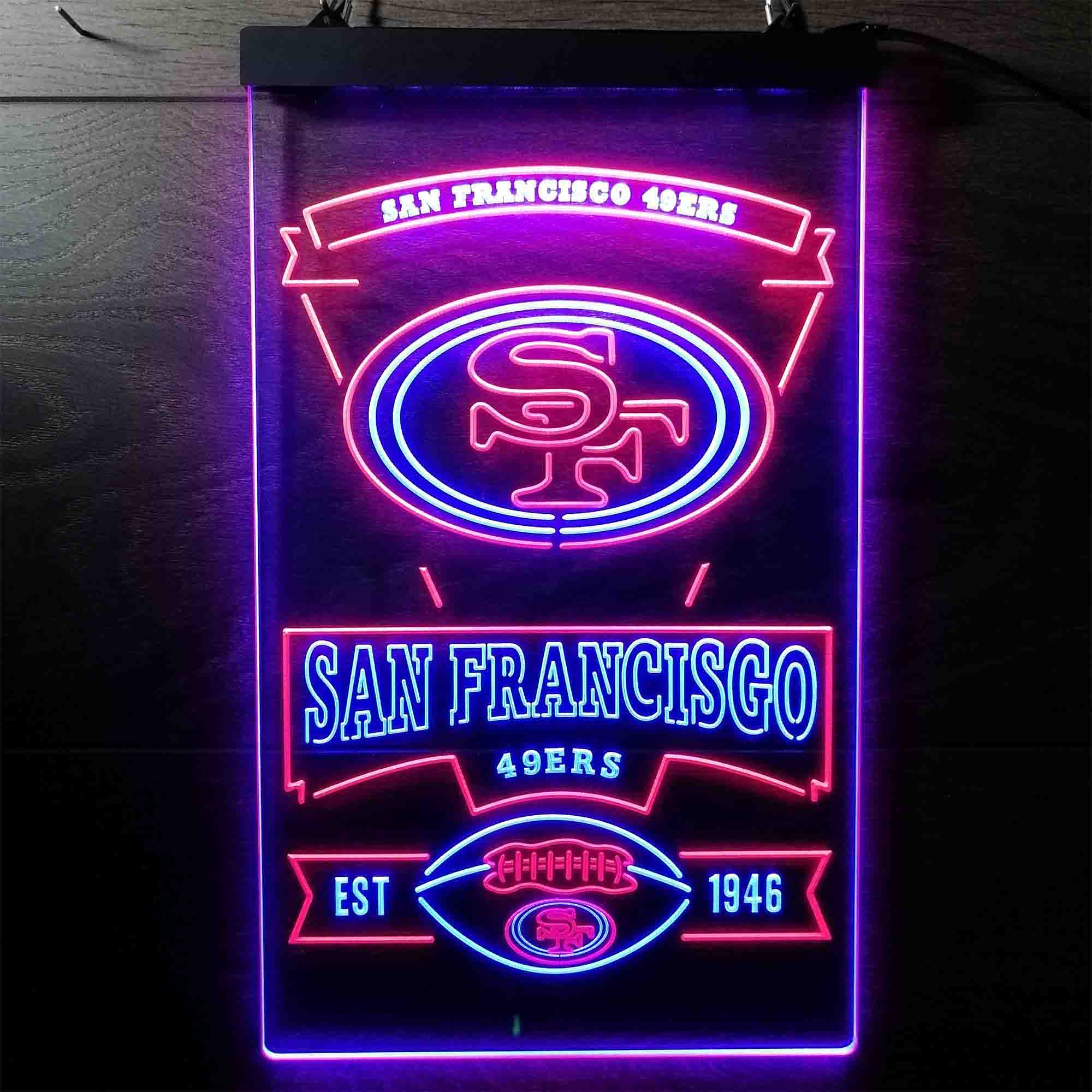 San Francisco 49ers Sports Bar Neon-Like LED Light Sign