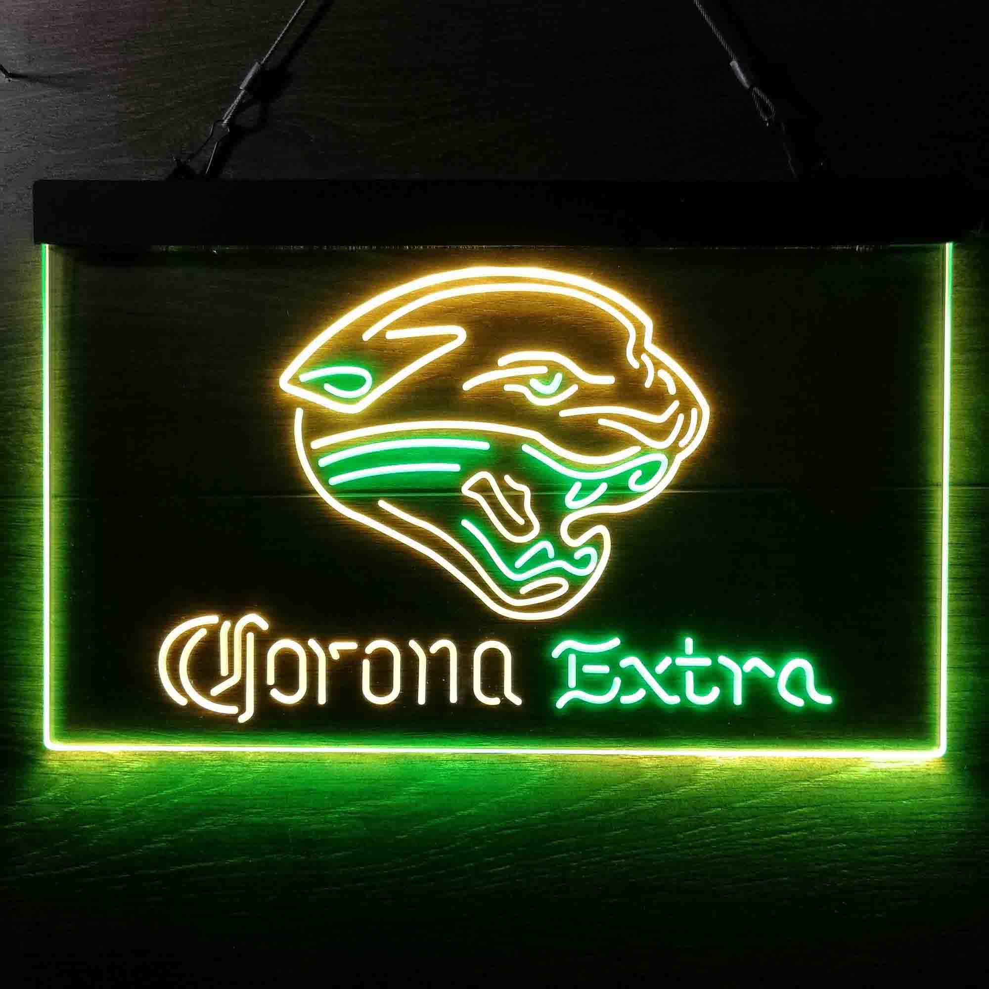 Jacksonville Jaguars Corona Extra Bar Neon-Like LED Sign - ProLedSign