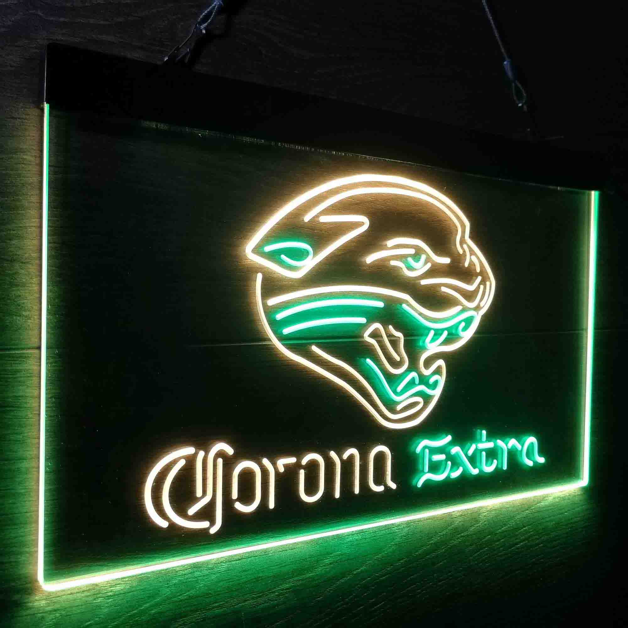 Jacksonville Jaguars Corona Extra Bar Neon-Like LED Sign - ProLedSign