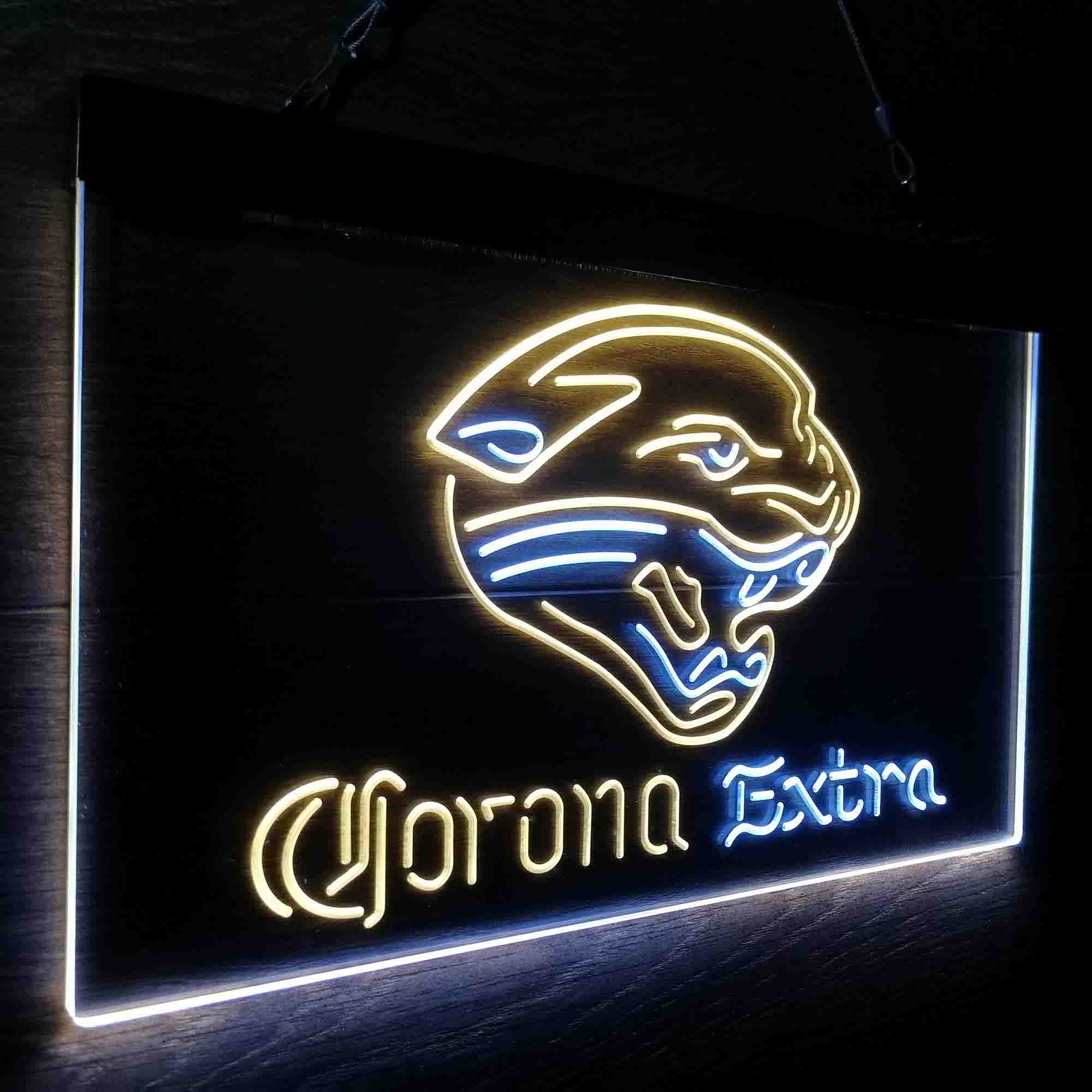 Jacksonville Jaguars Corona Extra Bar Neon-Like LED Sign - ProLedSign