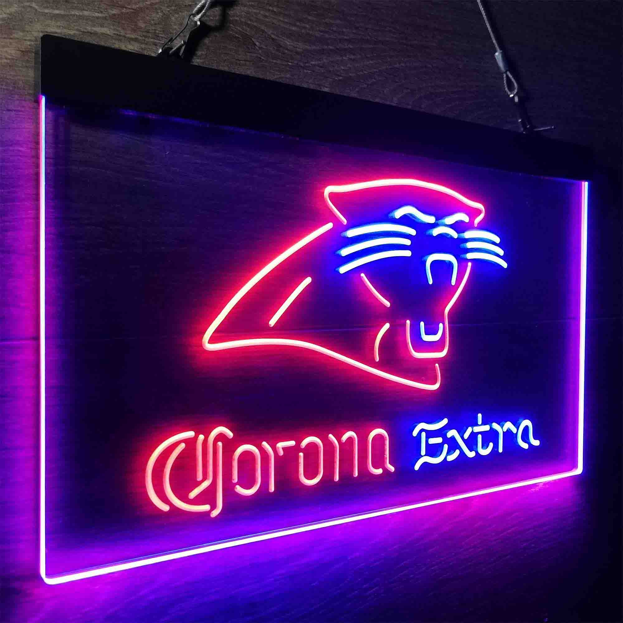 Carolina Panthers Corona Extra Neon-Like LED Sign - ProLedSign