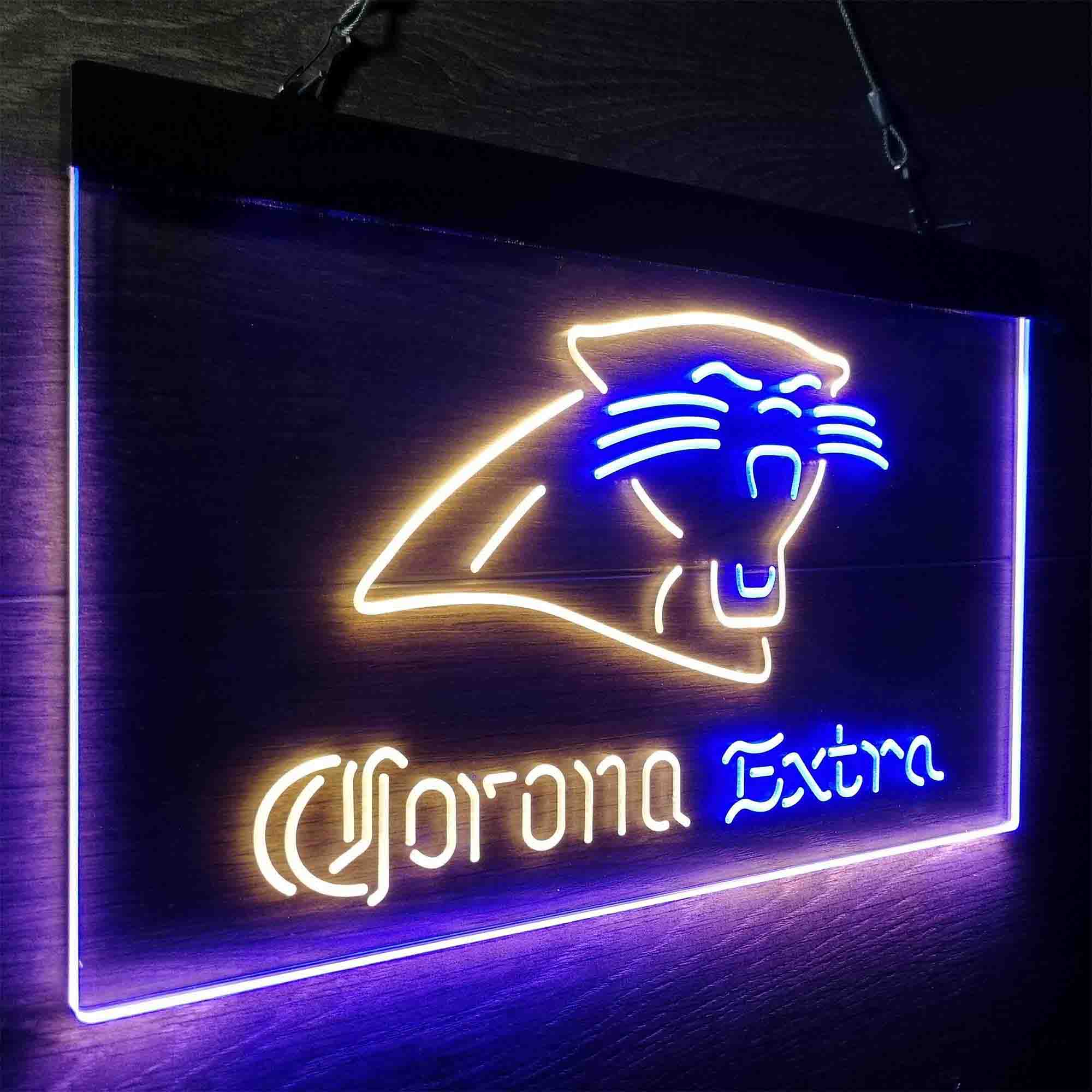 Carolina Panthers Corona Extra Neon-Like LED Sign - ProLedSign