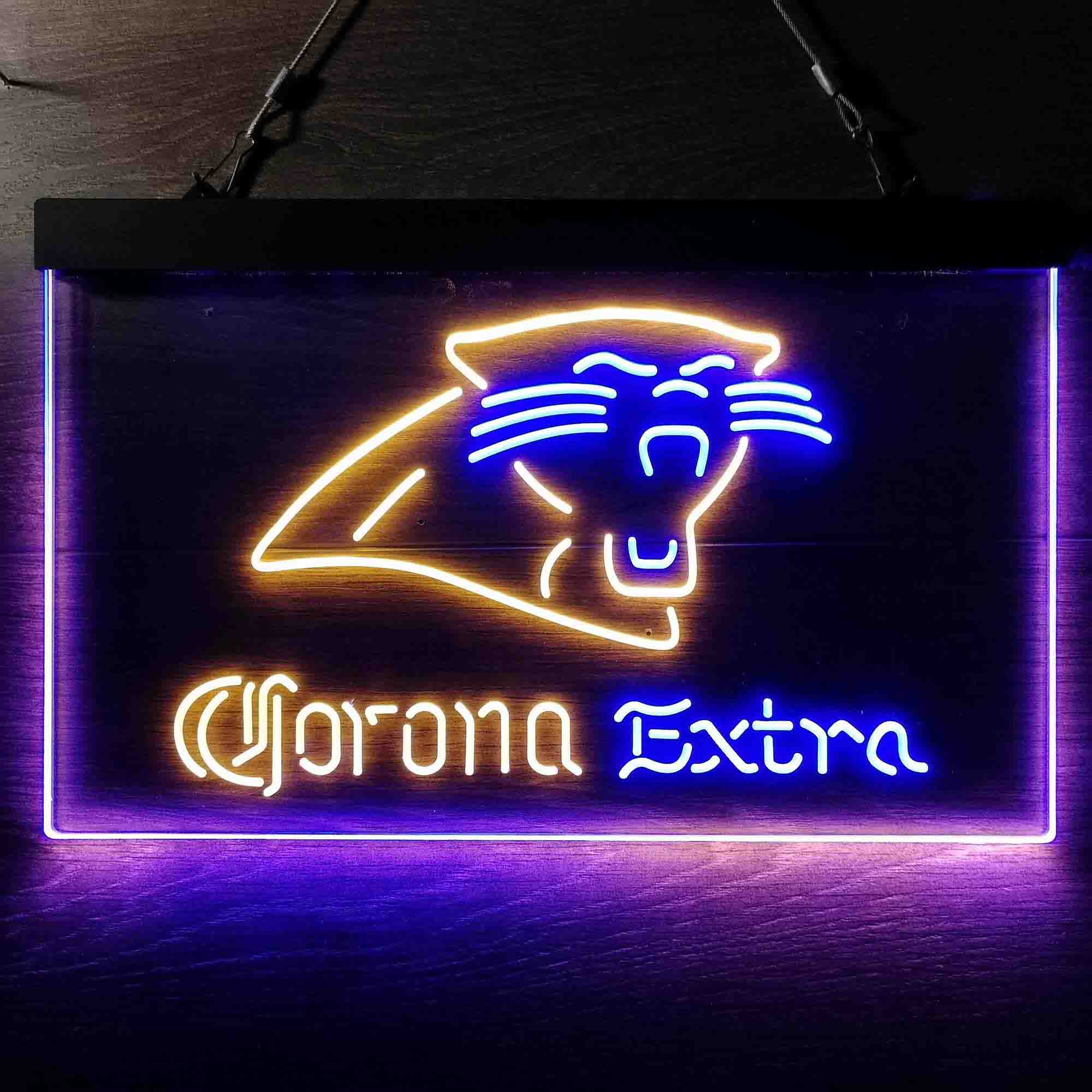 Carolina Panthers Corona Extra Neon-Like LED Sign - ProLedSign