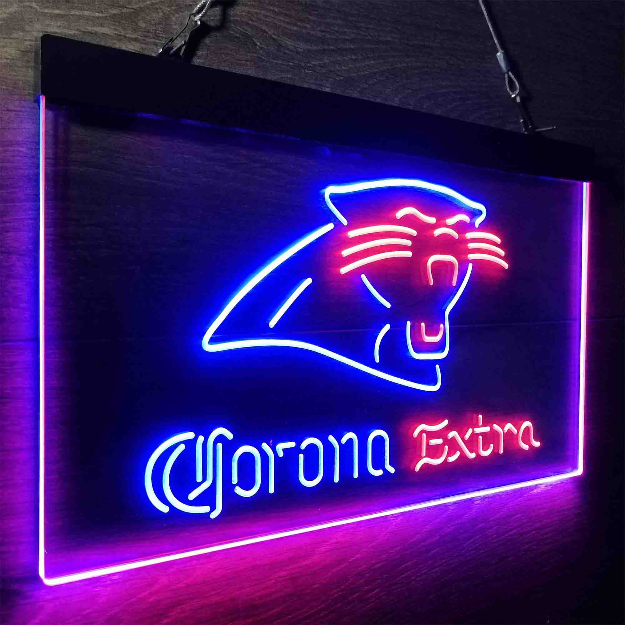 Carolina Panthers Corona Extra Neon-Like LED Sign - ProLedSign