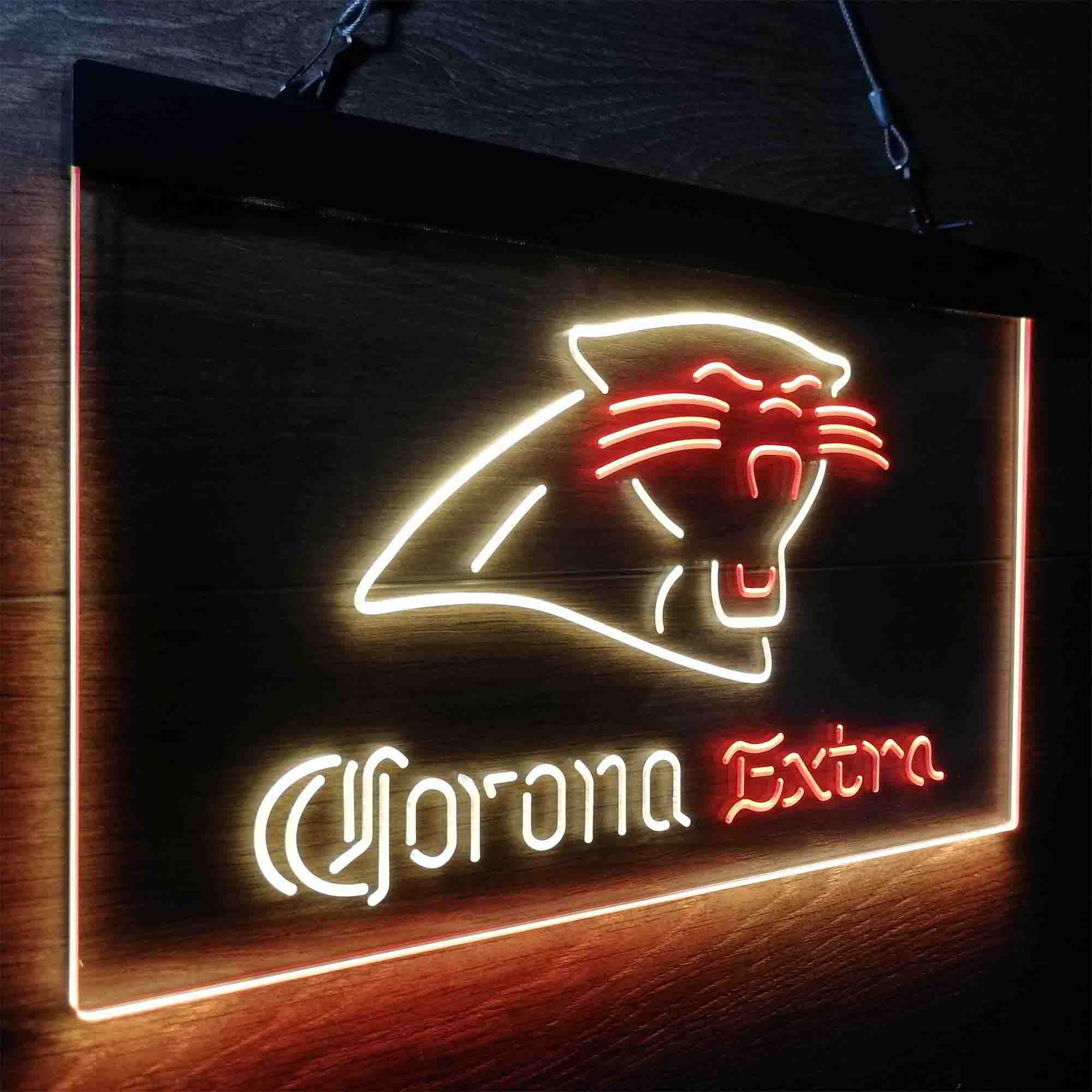 Carolina Panthers Corona Extra Neon-Like LED Sign - ProLedSign