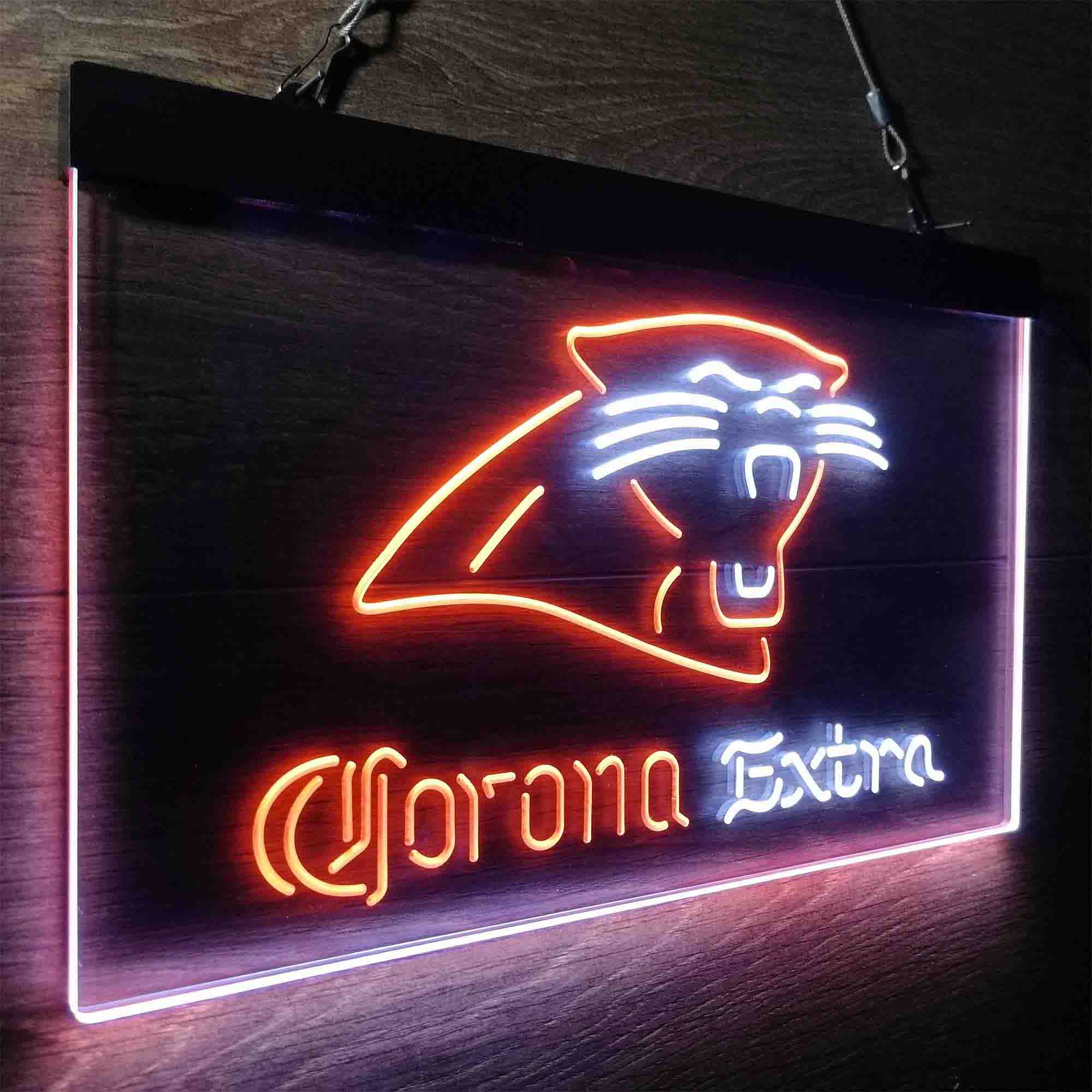 Carolina Panthers Corona Extra Neon-Like LED Sign - ProLedSign