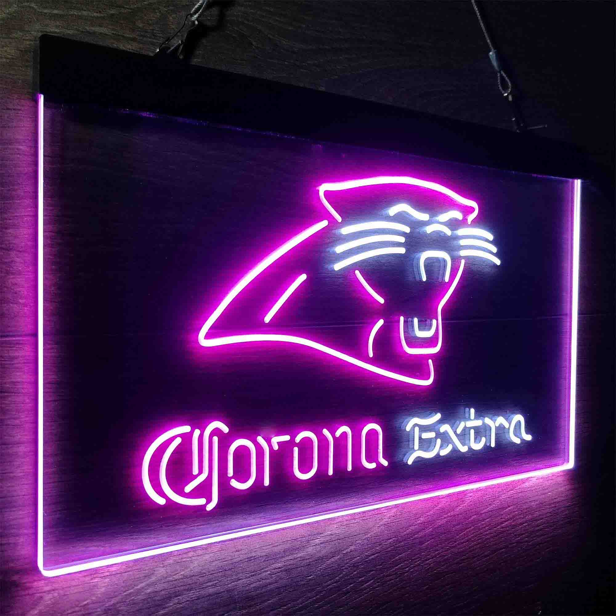 Carolina Panthers Corona Extra Neon-Like LED Sign - ProLedSign