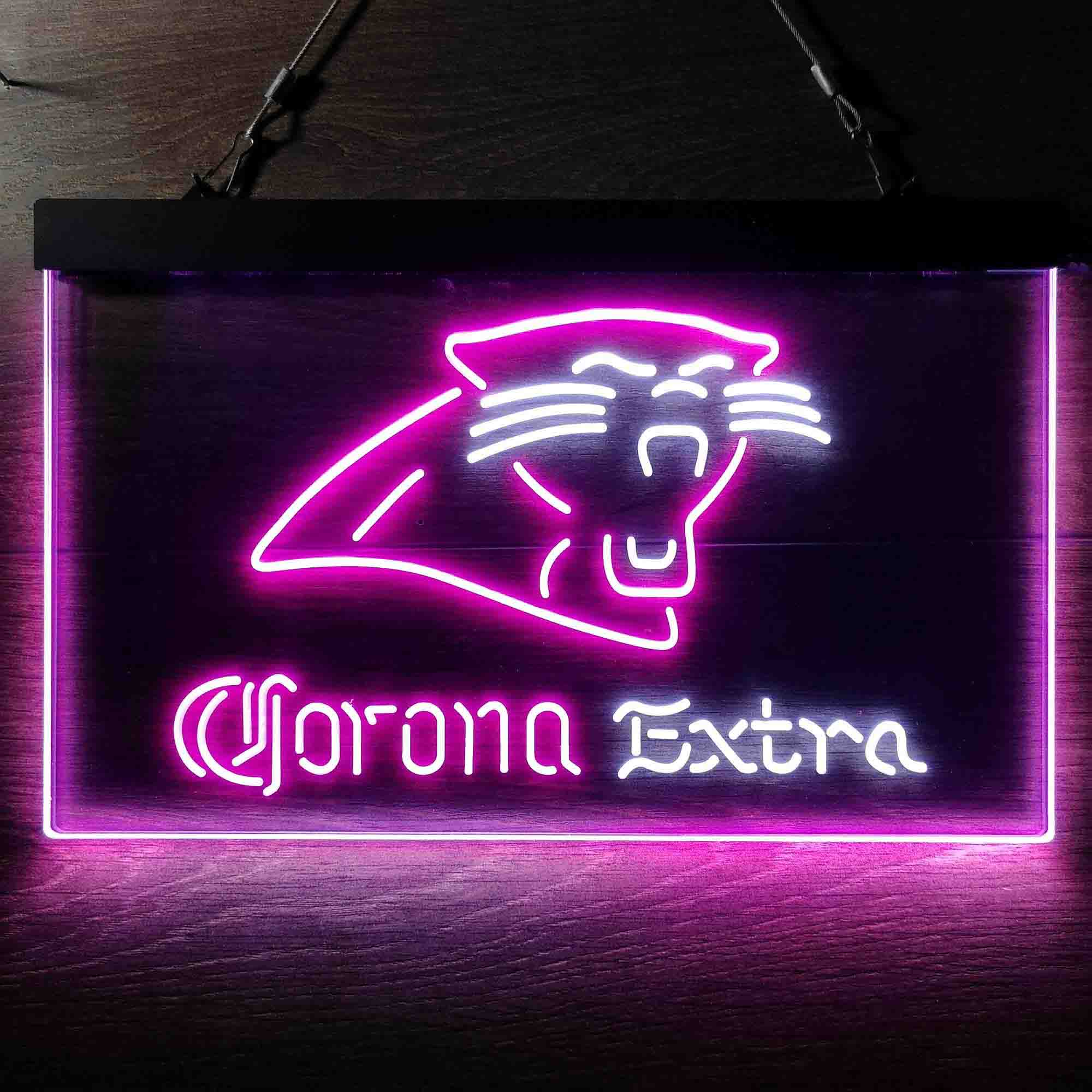 Carolina Panthers Corona Extra Neon-Like LED Sign - ProLedSign