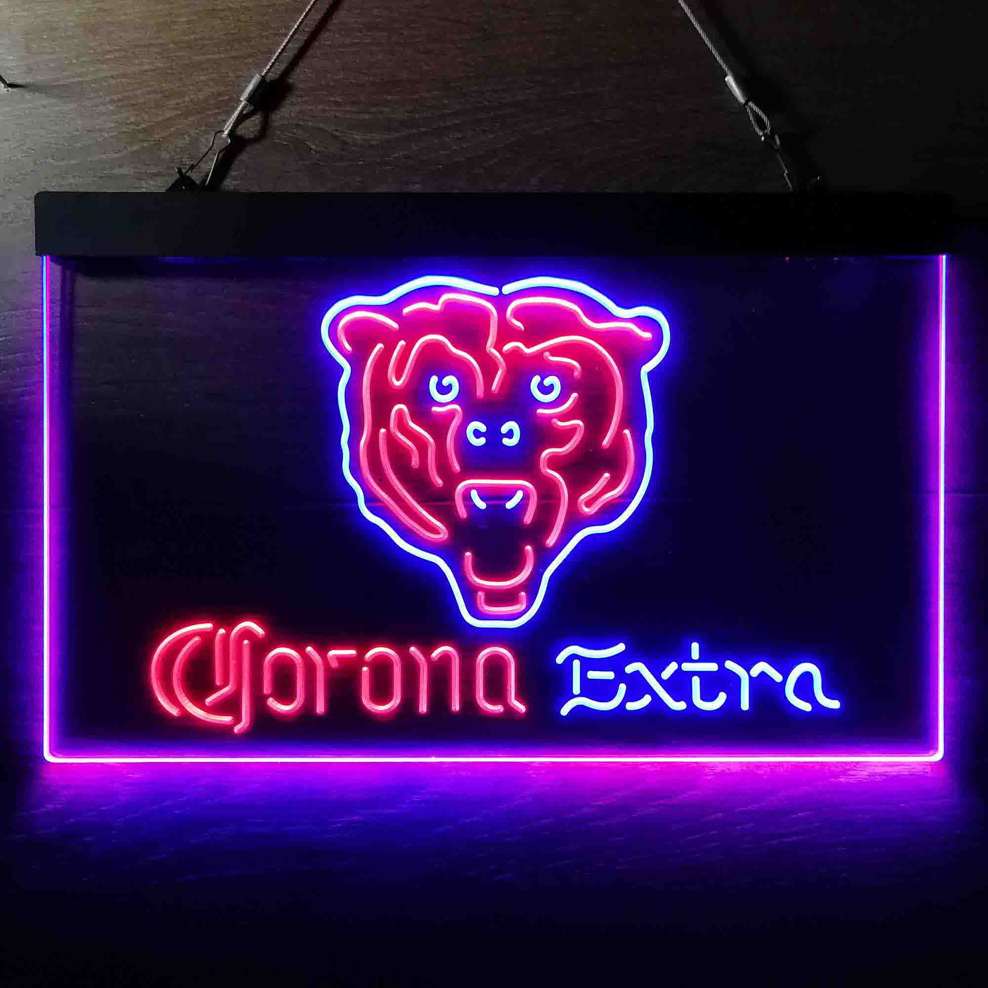 Chicago Bears Corona Extra Neon-Like LED Sign - ProLedSign