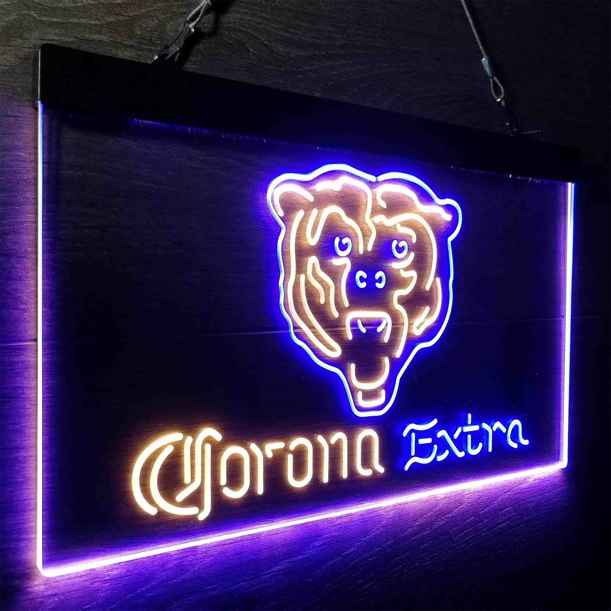 Chicago Bears Corona Extra Neon-Like LED Sign - ProLedSign