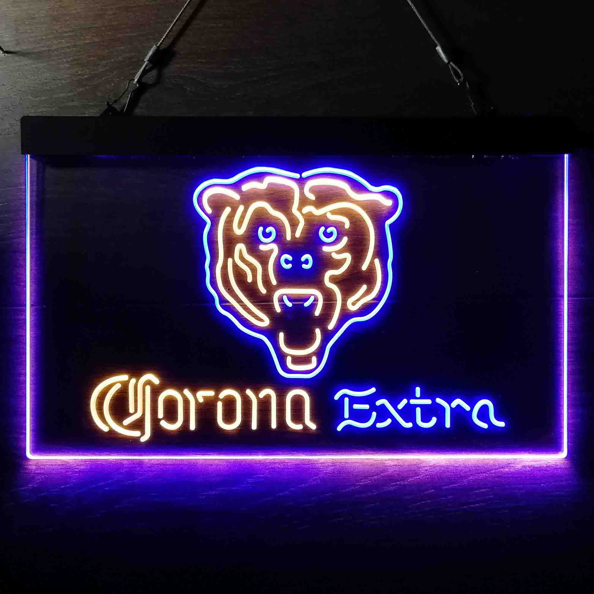 Chicago Bears Corona Extra Neon-Like LED Sign - ProLedSign