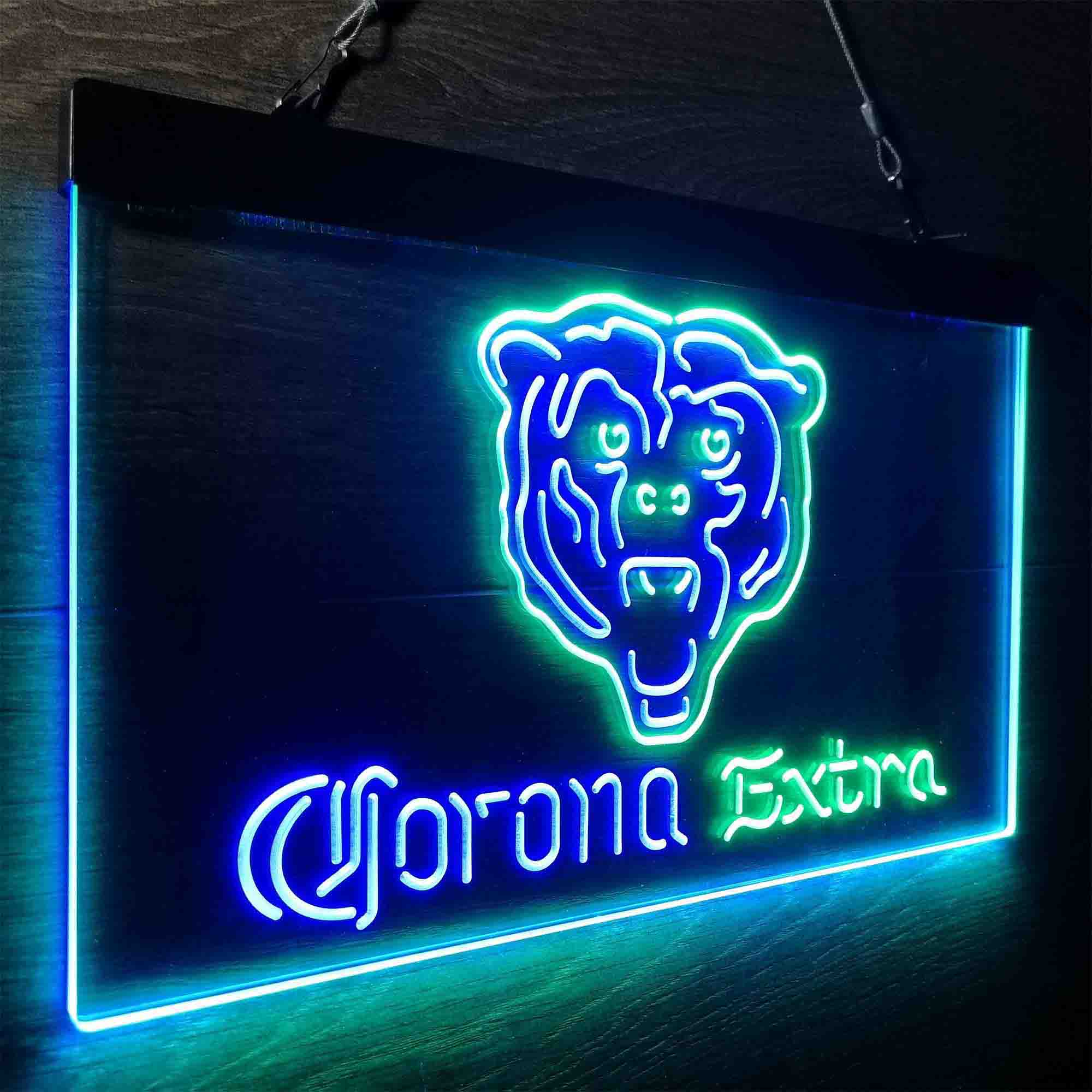 Chicago Bears Corona Extra Neon-Like LED Sign - ProLedSign