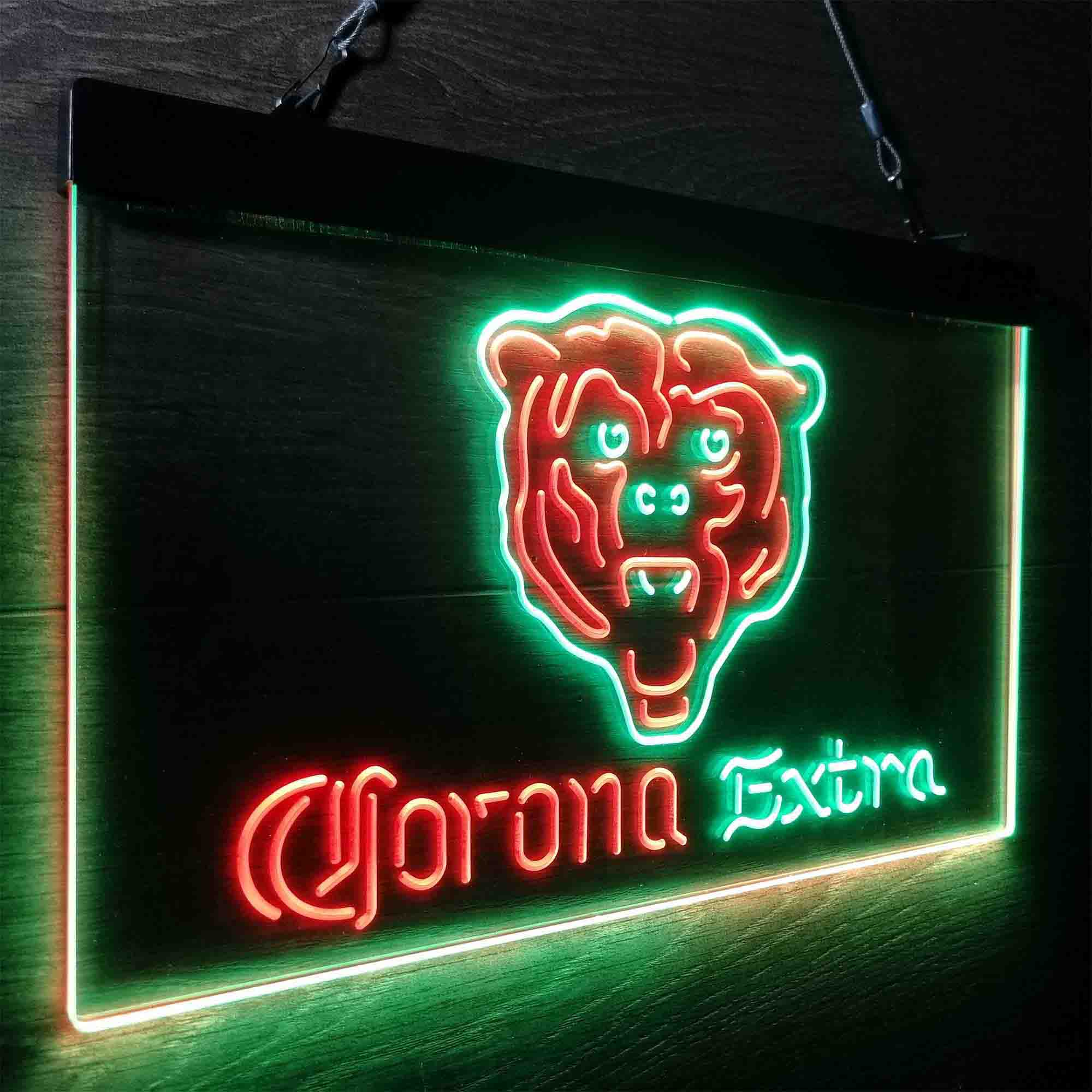 Chicago Bears Corona Extra Neon-Like LED Sign - ProLedSign