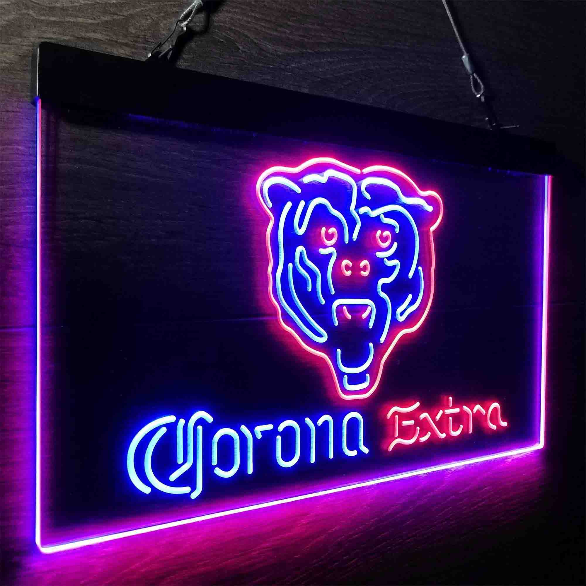 Chicago Bears Corona Extra Neon-Like LED Sign - ProLedSign