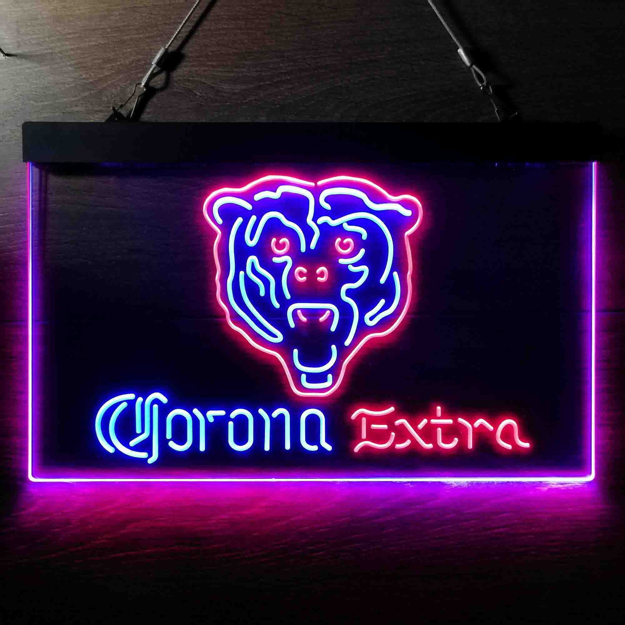 Chicago Bears Corona Extra Neon-Like LED Sign - ProLedSign